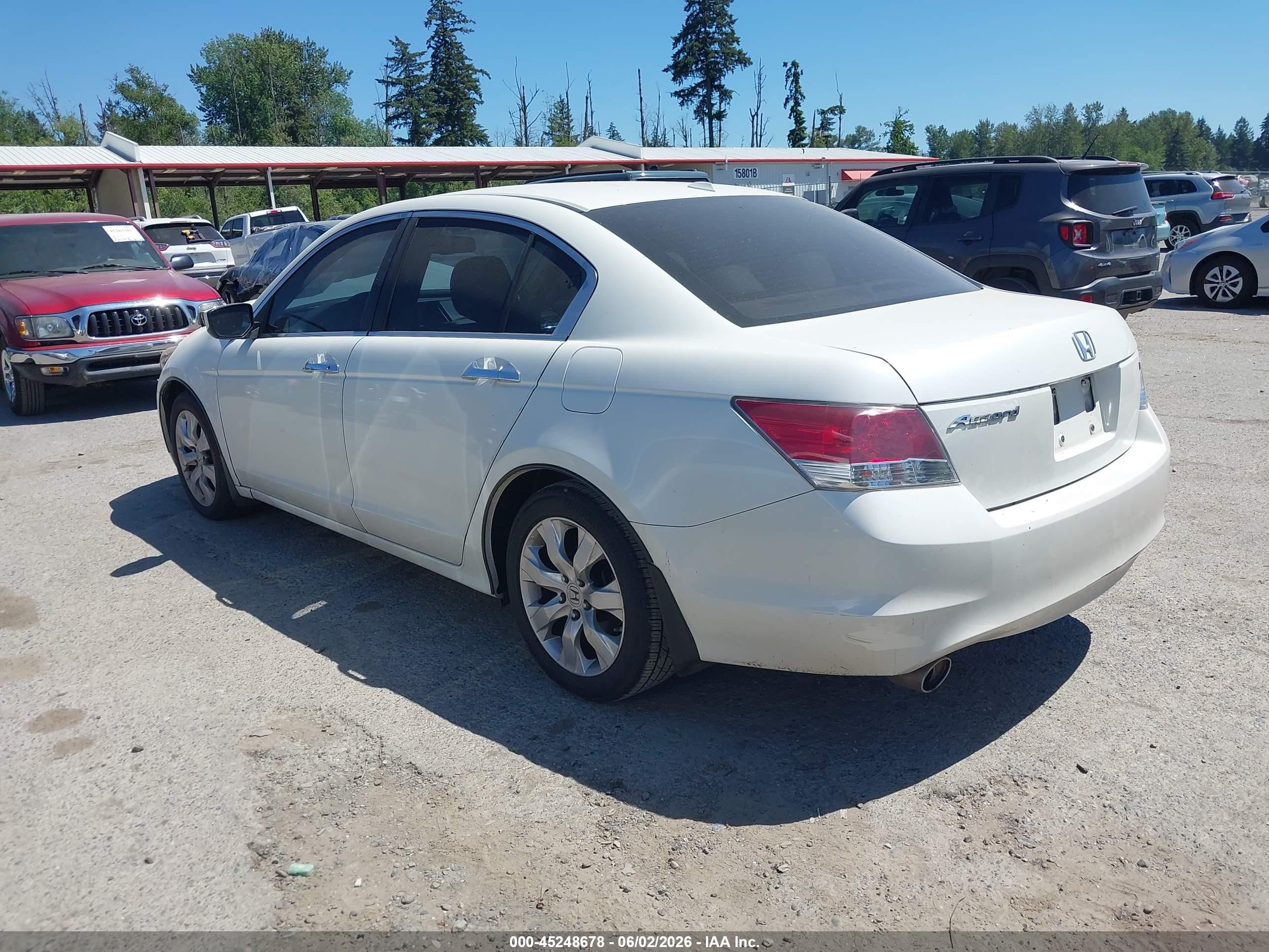2008 Honda Accord 3.5 Ex-l White vin: 1HGCP36898A027552
