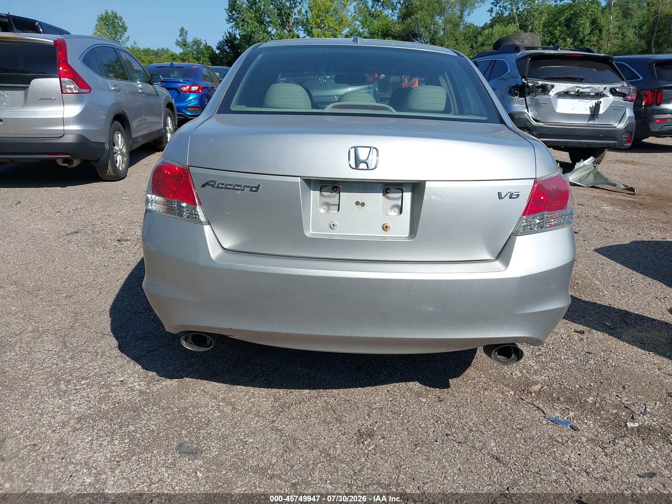 2008 Honda Accord 3.5 Ex-l Silver vin: 1HGCP36898A038101