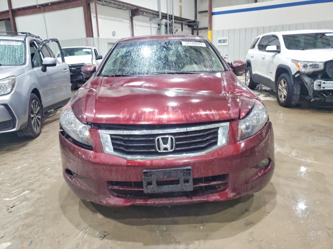 2008 Honda Accord Exl Бордовый vin: 1HGCP36898A039555