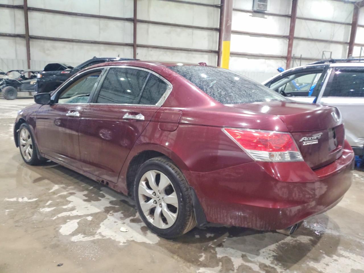 2008 Honda Accord Exl Бордовый vin: 1HGCP36898A039555