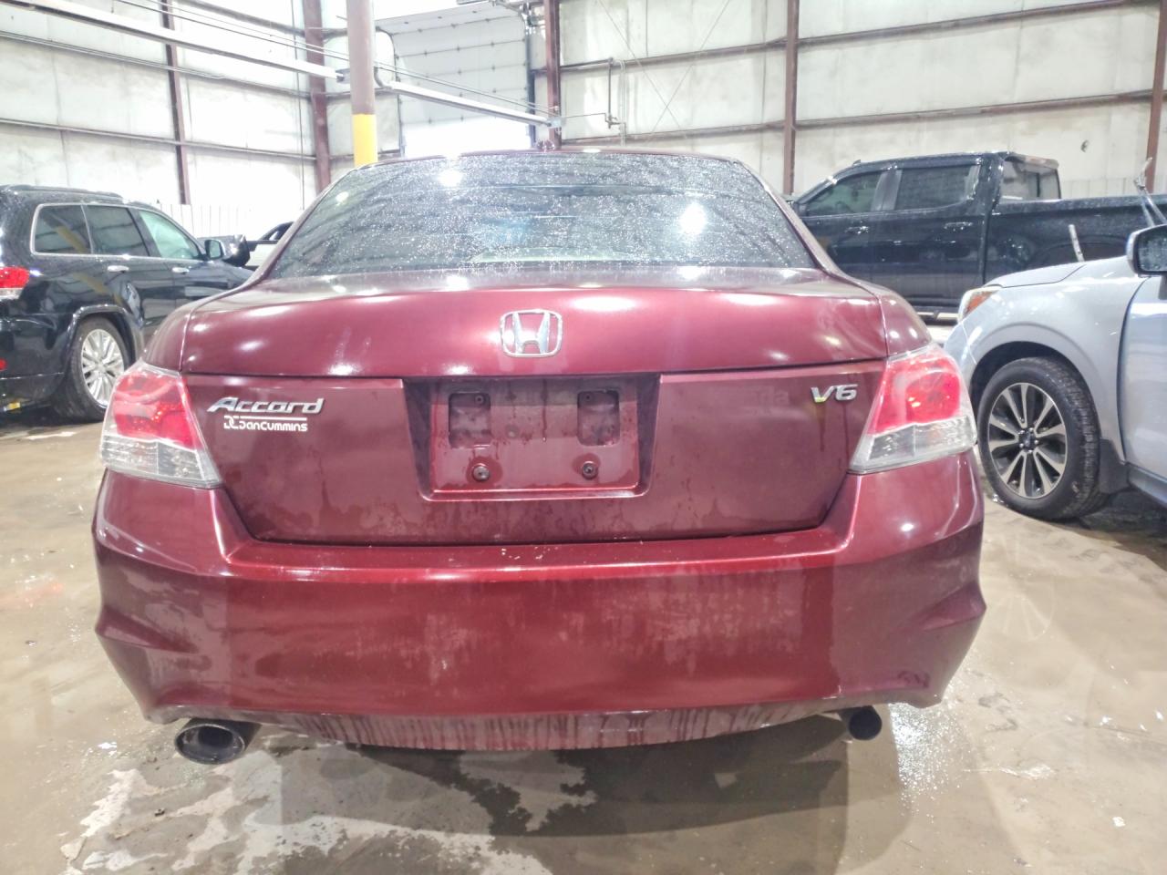 2008 Honda Accord Exl Бордовый vin: 1HGCP36898A039555