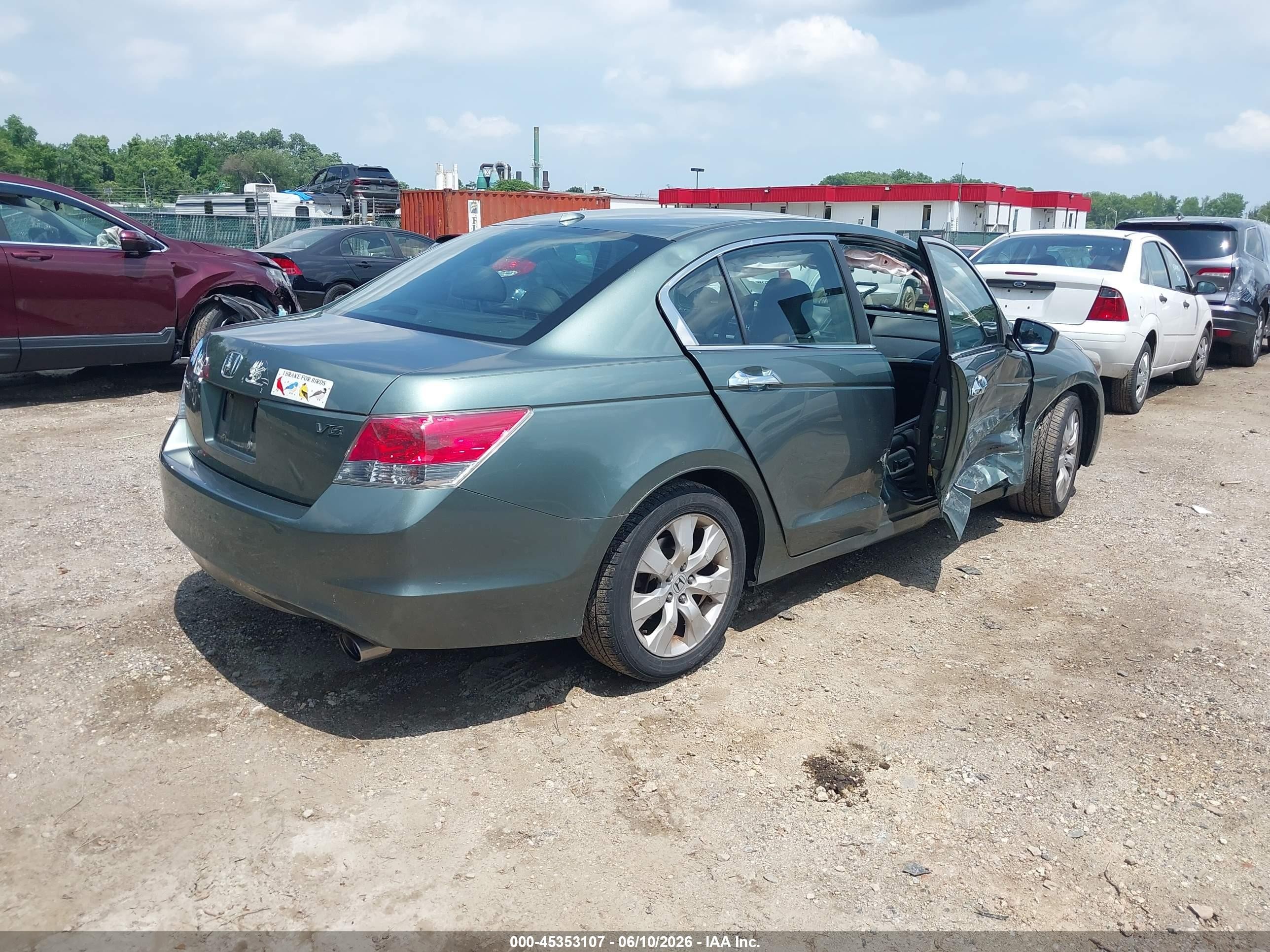 2008 Honda Accord 3.5 Ex-l Gray vin: 1HGCP36898A041631