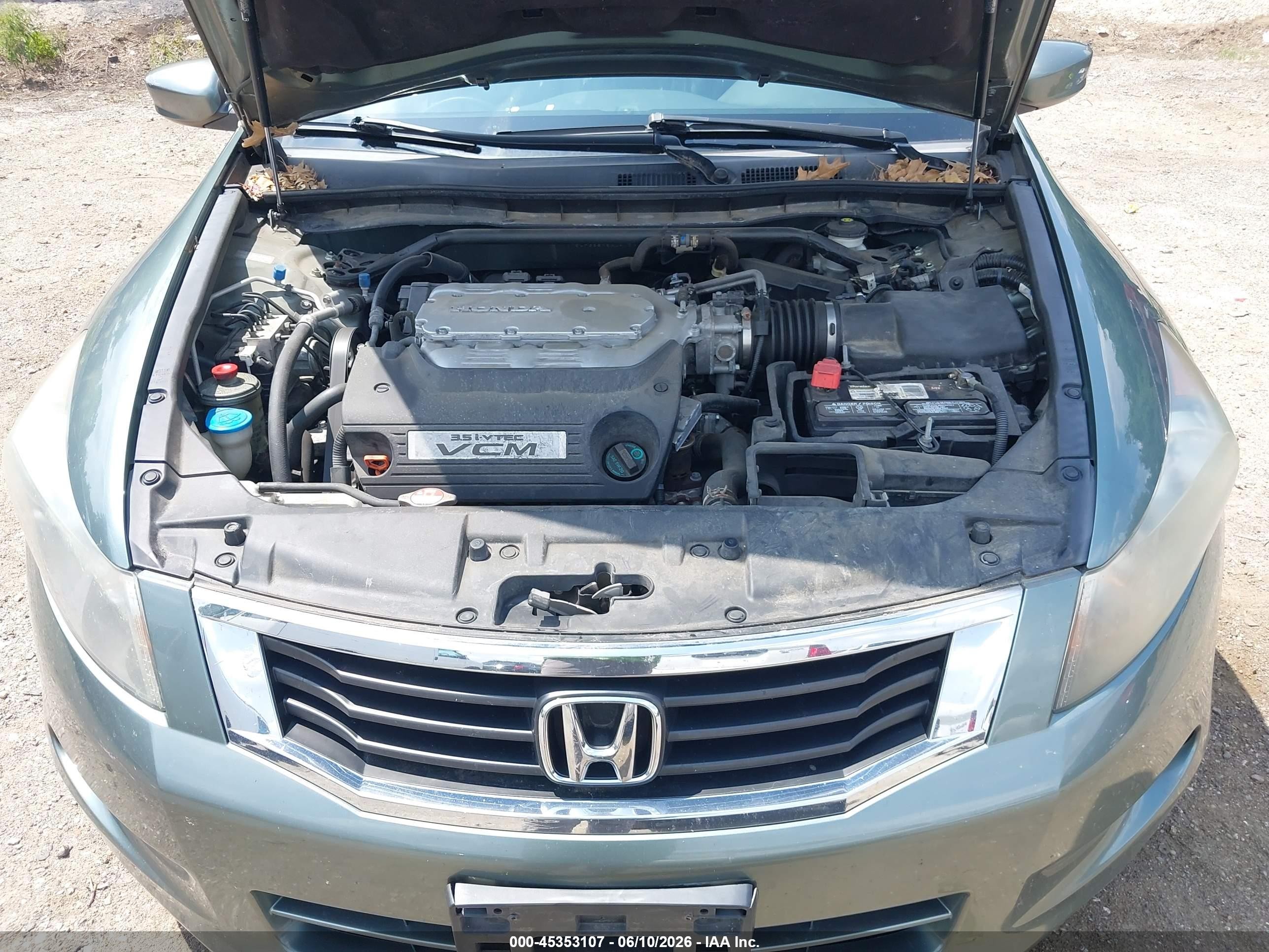 2008 Honda Accord 3.5 Ex-l Gray vin: 1HGCP36898A041631