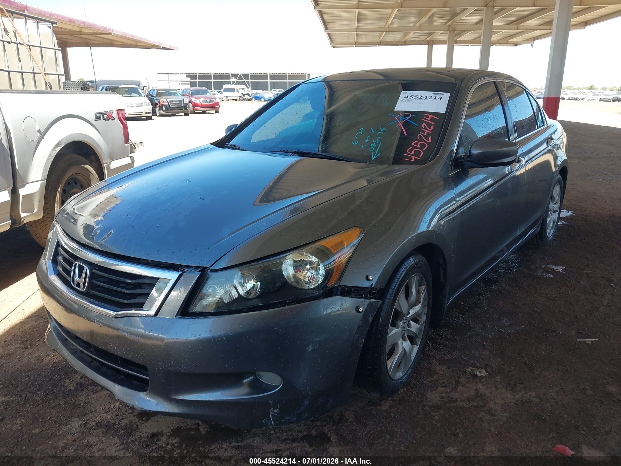 2008 Honda Accord 3.5 Ex-l Gray vin: 1HGCP36898A045176