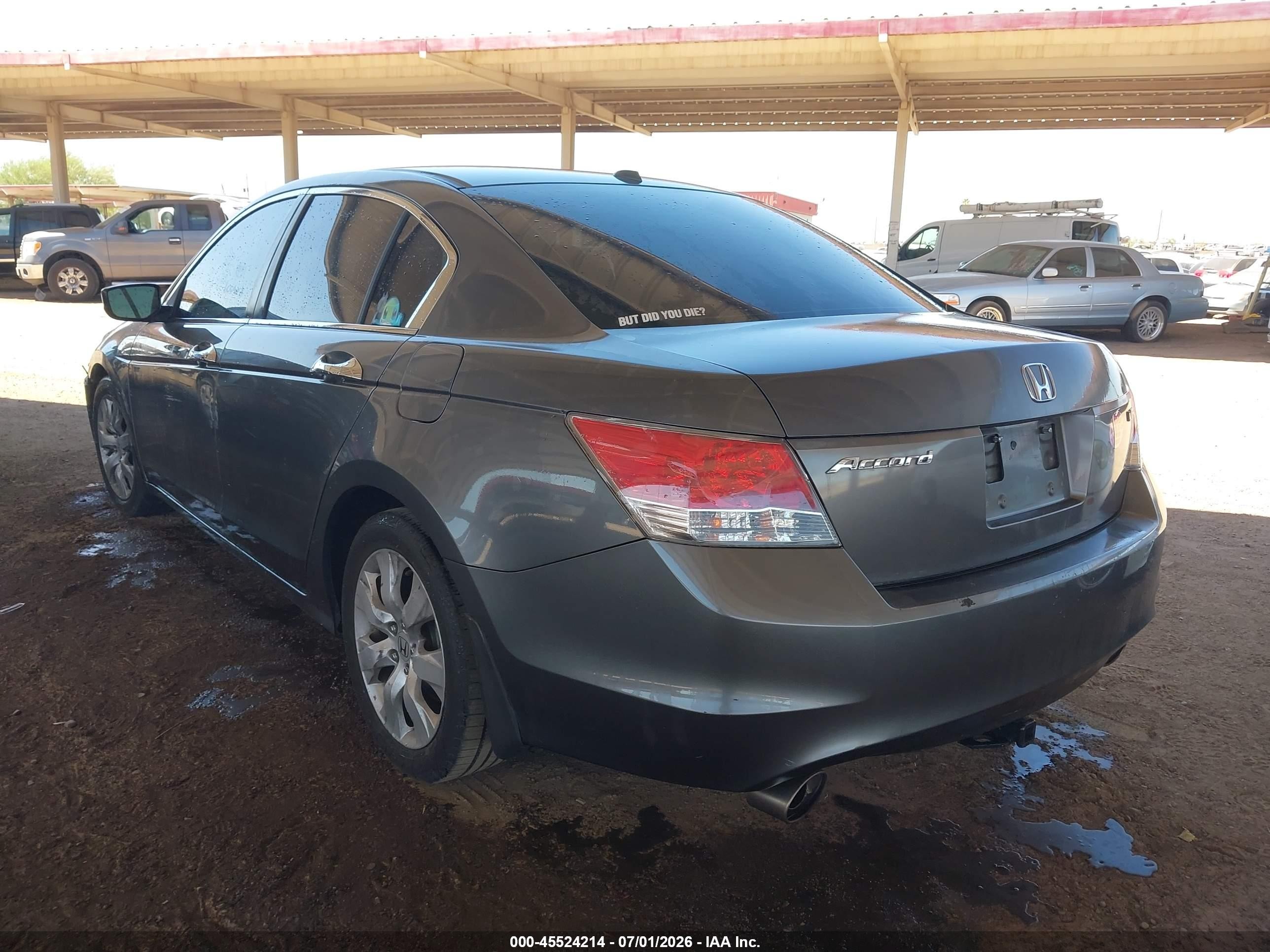 2008 Honda Accord 3.5 Ex-l Gray vin: 1HGCP36898A045176