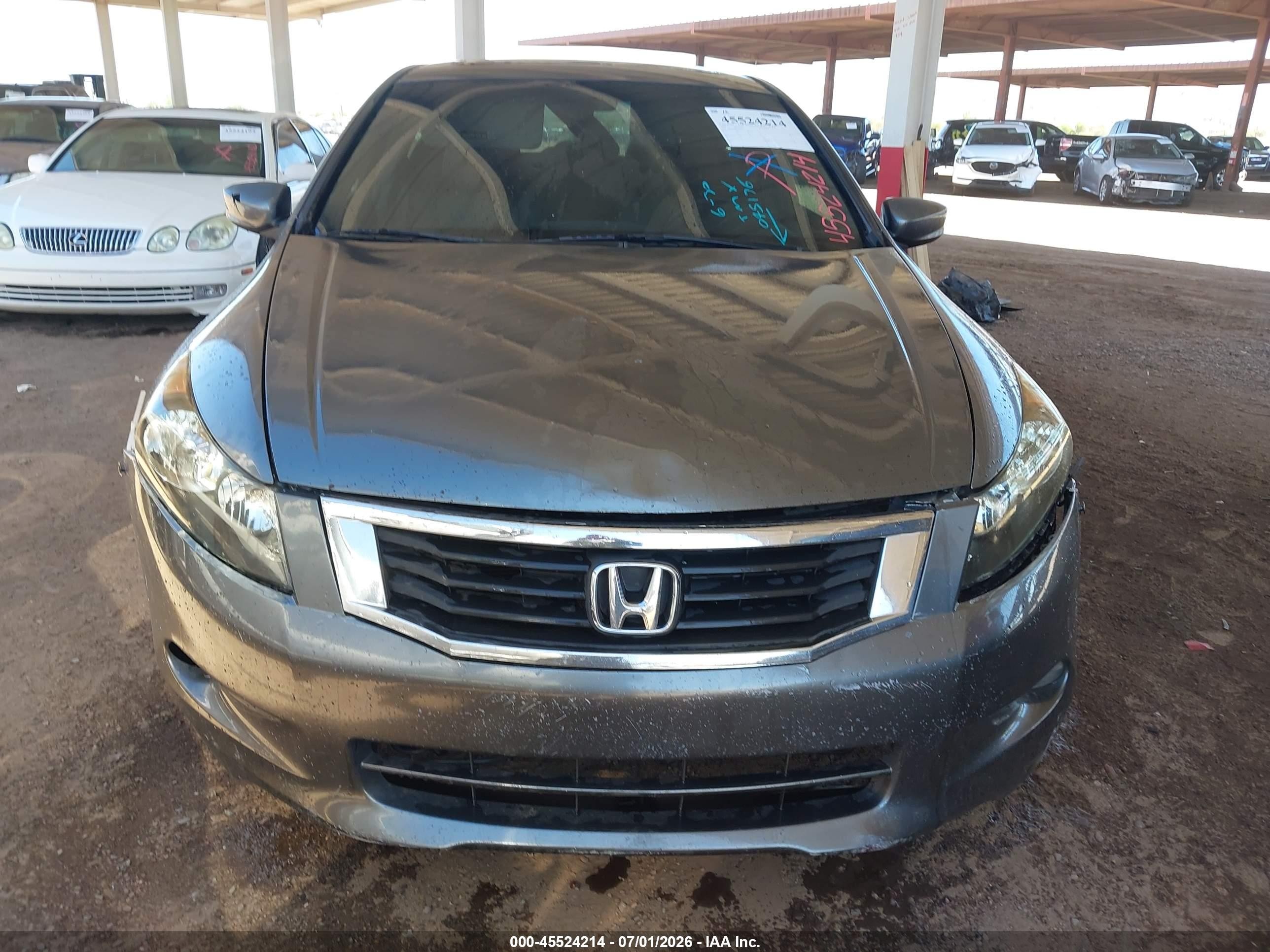 2008 Honda Accord 3.5 Ex-l Gray vin: 1HGCP36898A045176