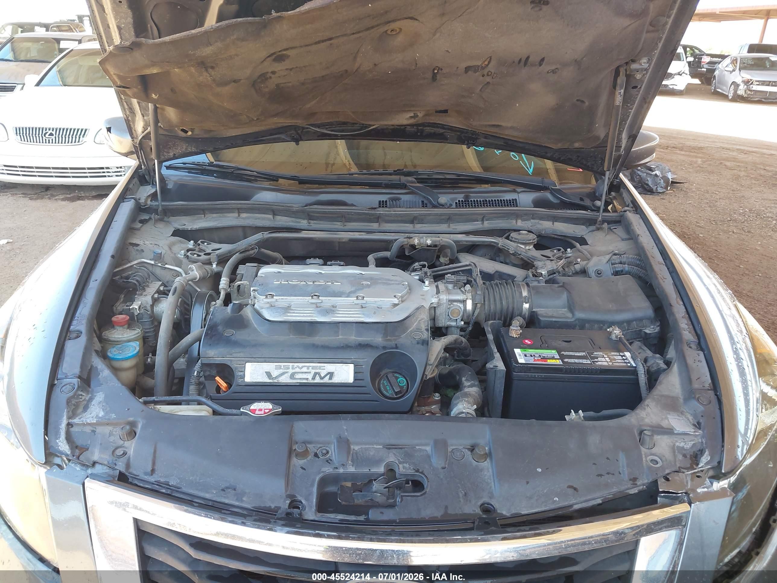 2008 Honda Accord 3.5 Ex-l Gray vin: 1HGCP36898A045176
