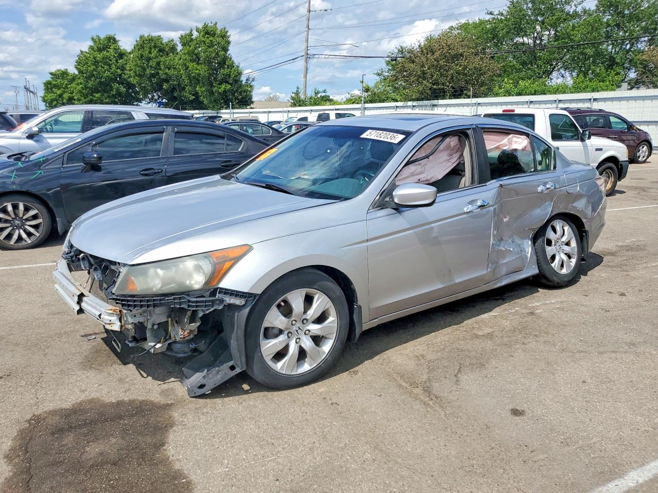 2008 Honda Accord Exl Silver vin: 1HGCP36898A055223
