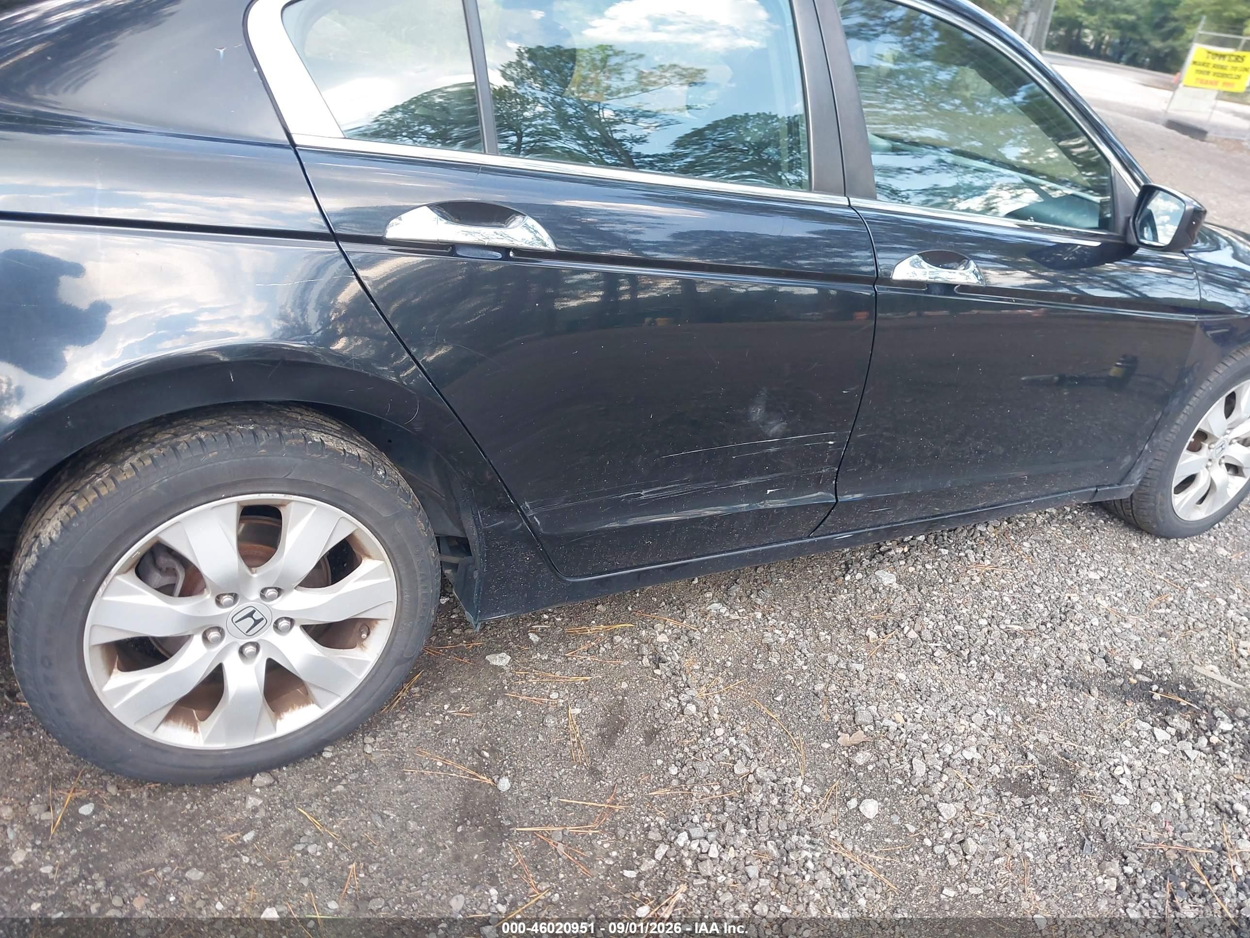 2008 Honda Accord 3.5 Ex-l Black vin: 1HGCP36898A064441