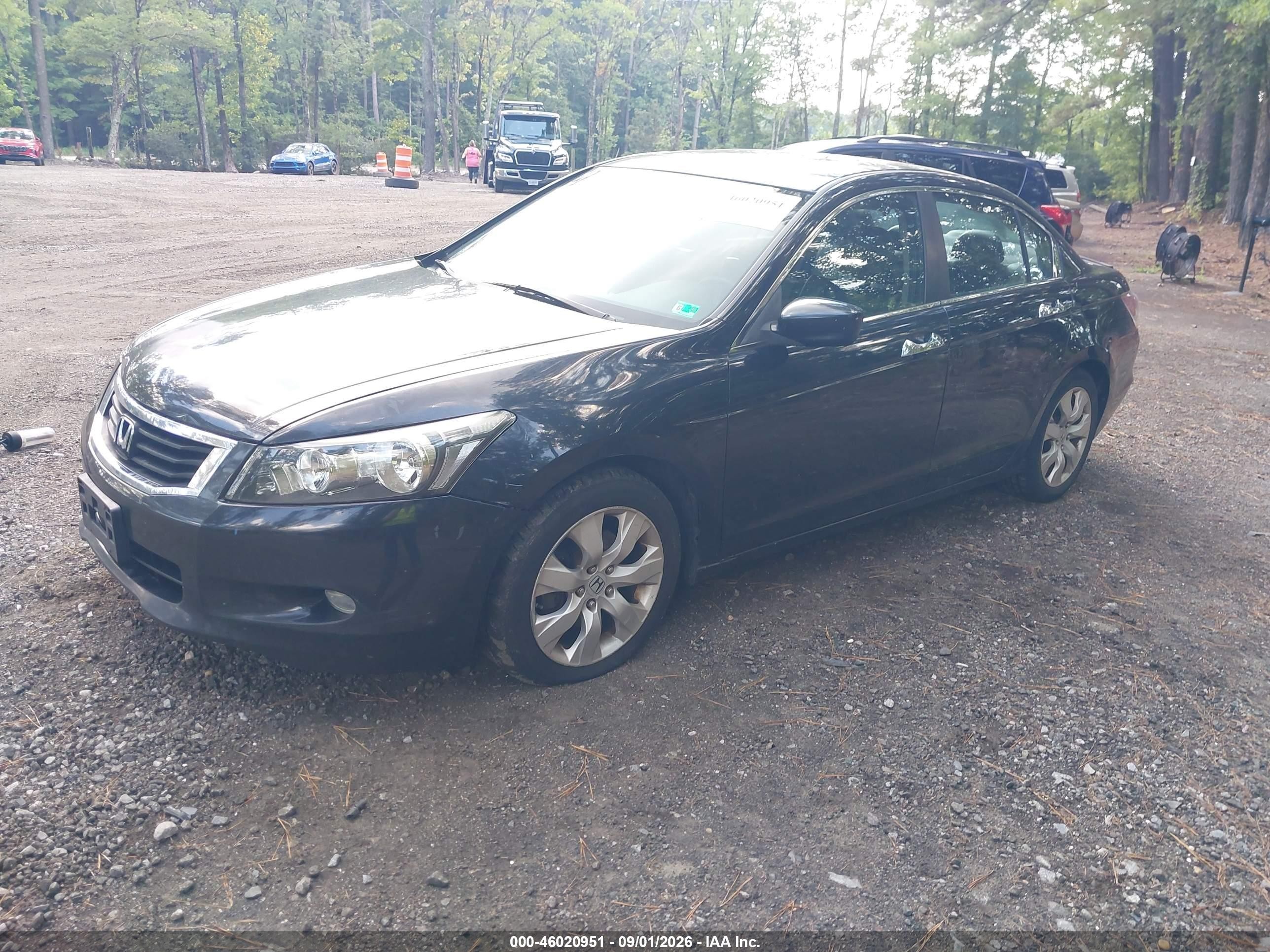 2008 Honda Accord 3.5 Ex-l Black vin: 1HGCP36898A064441