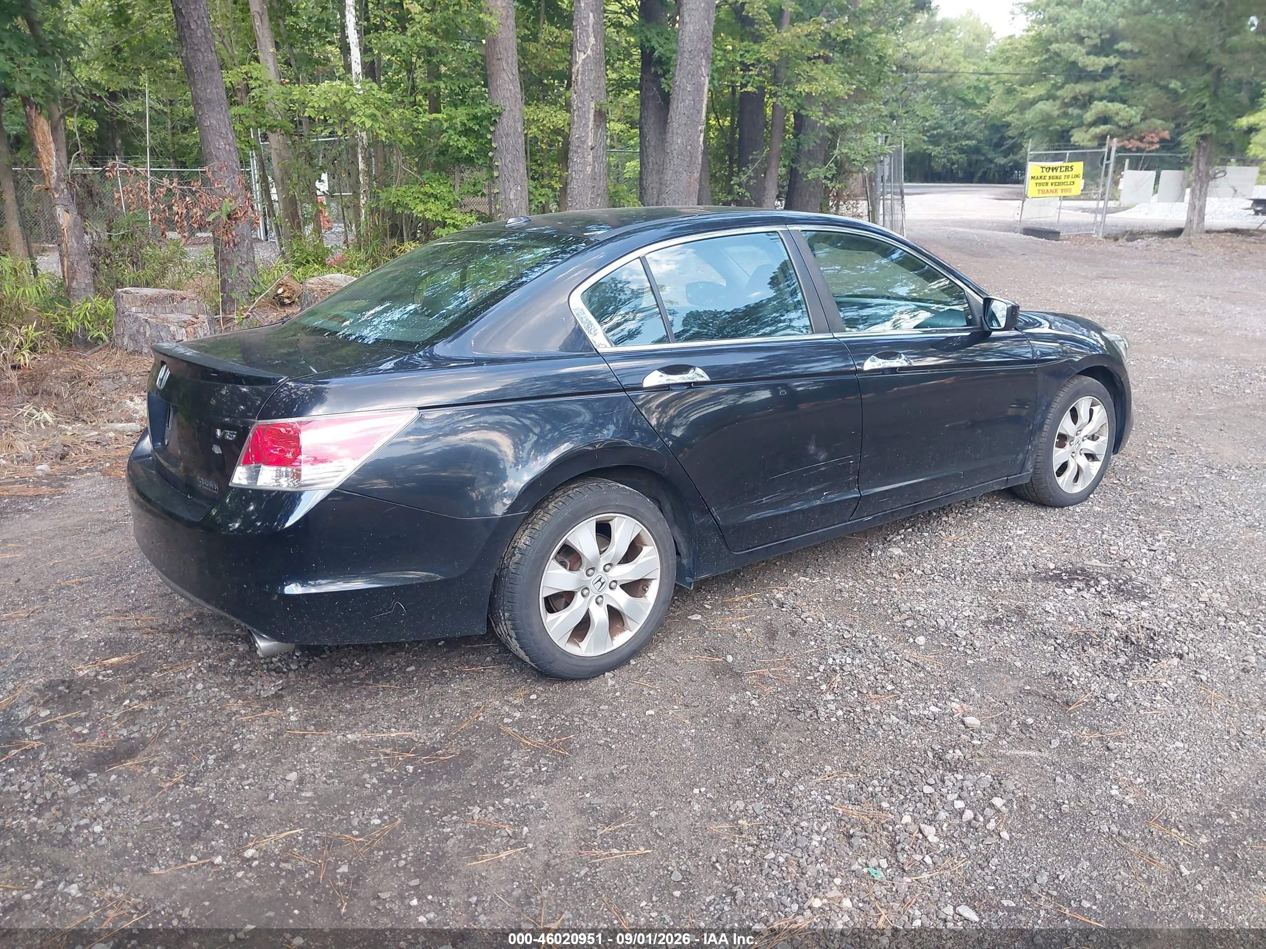 2008 Honda Accord 3.5 Ex-l Black vin: 1HGCP36898A064441