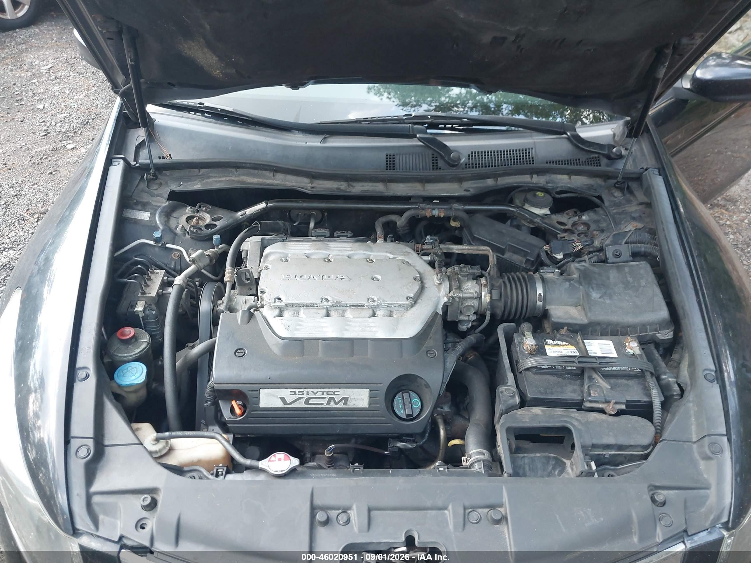 2008 Honda Accord 3.5 Ex-l Black vin: 1HGCP36898A064441