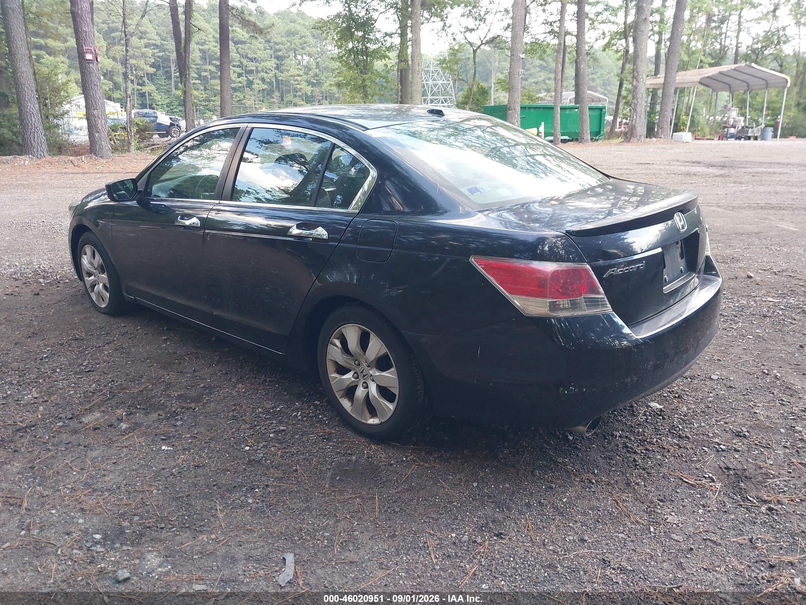 2008 Honda Accord 3.5 Ex-l Black vin: 1HGCP36898A064441