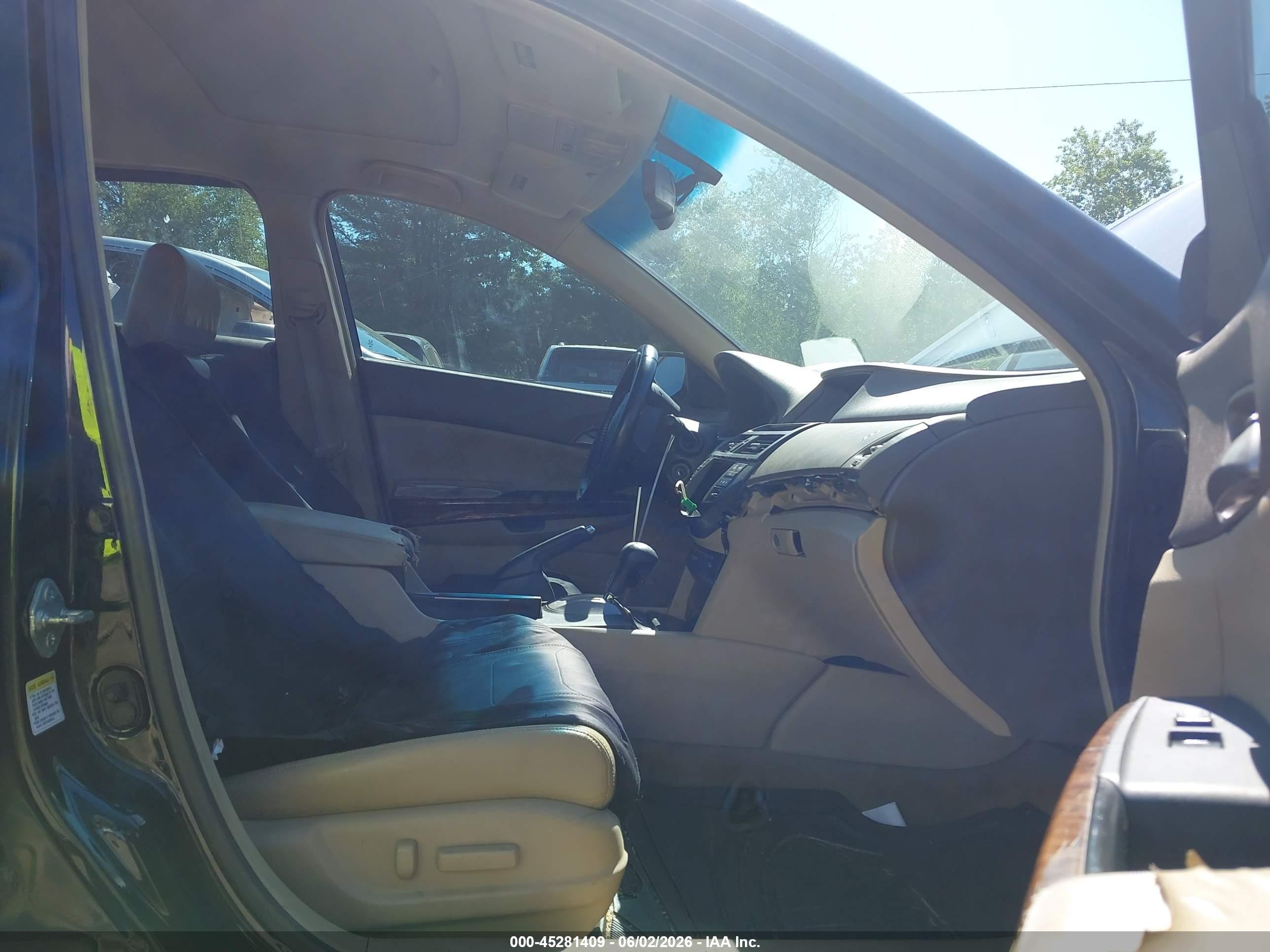 2008 Honda Accord 3.5 Ex-l Black vin: 1HGCP36898A072040
