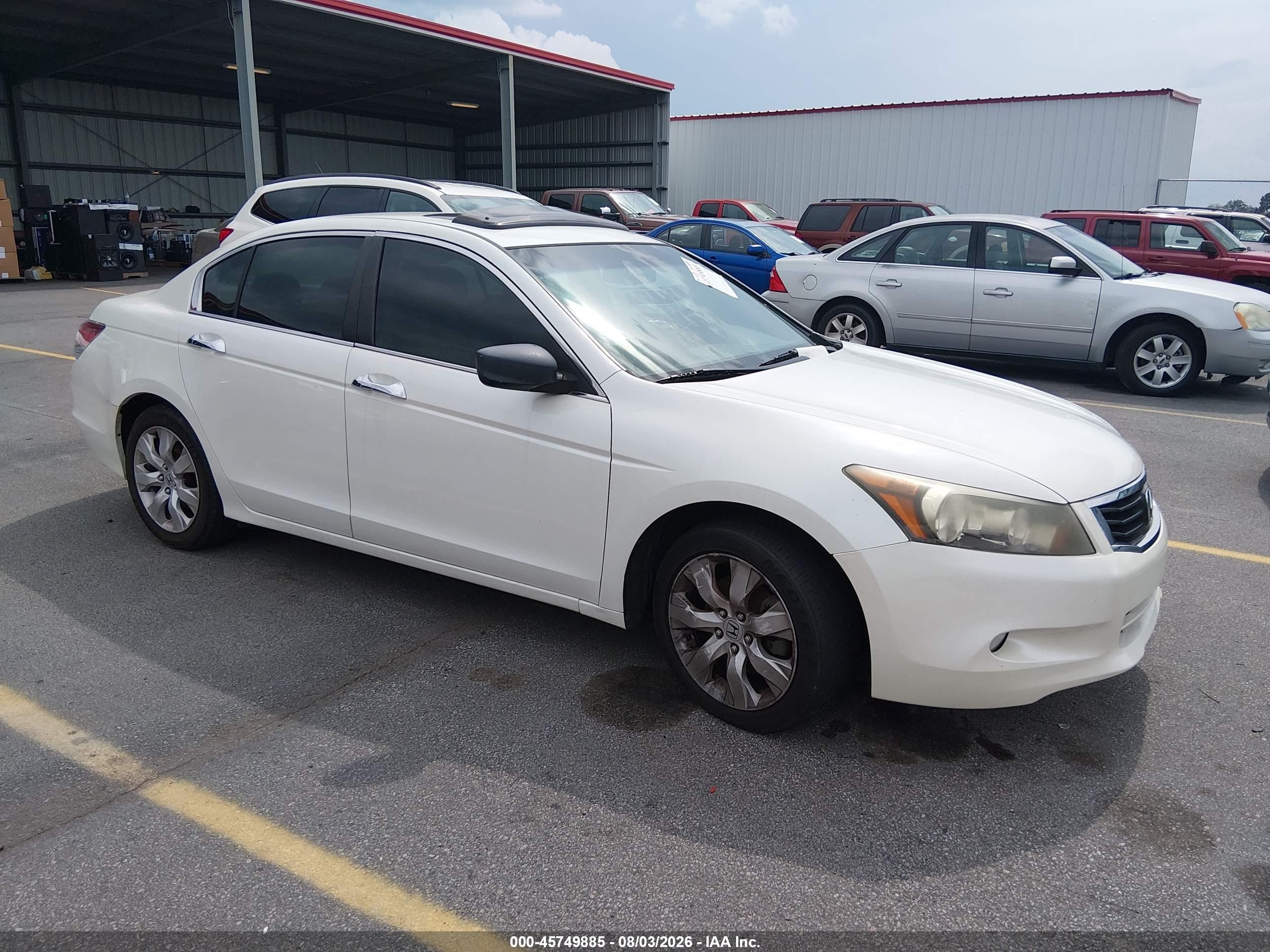 2008 Honda Accord 3.5 Ex-l White vin: 1HGCP36898A076525