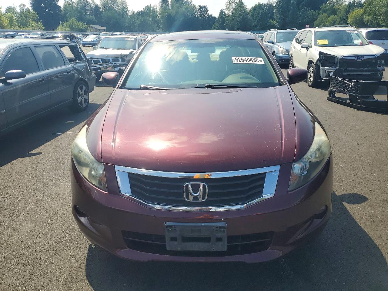 2008 Honda Accord Exl Maroon vin: 1HGCP36898A077173