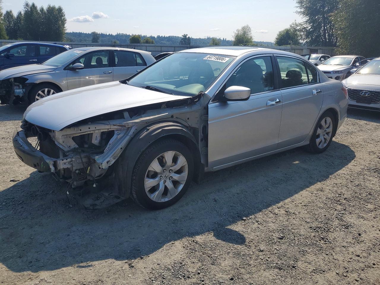 2008 Honda Accord Exl Silver vin: 1HGCP36898A088495