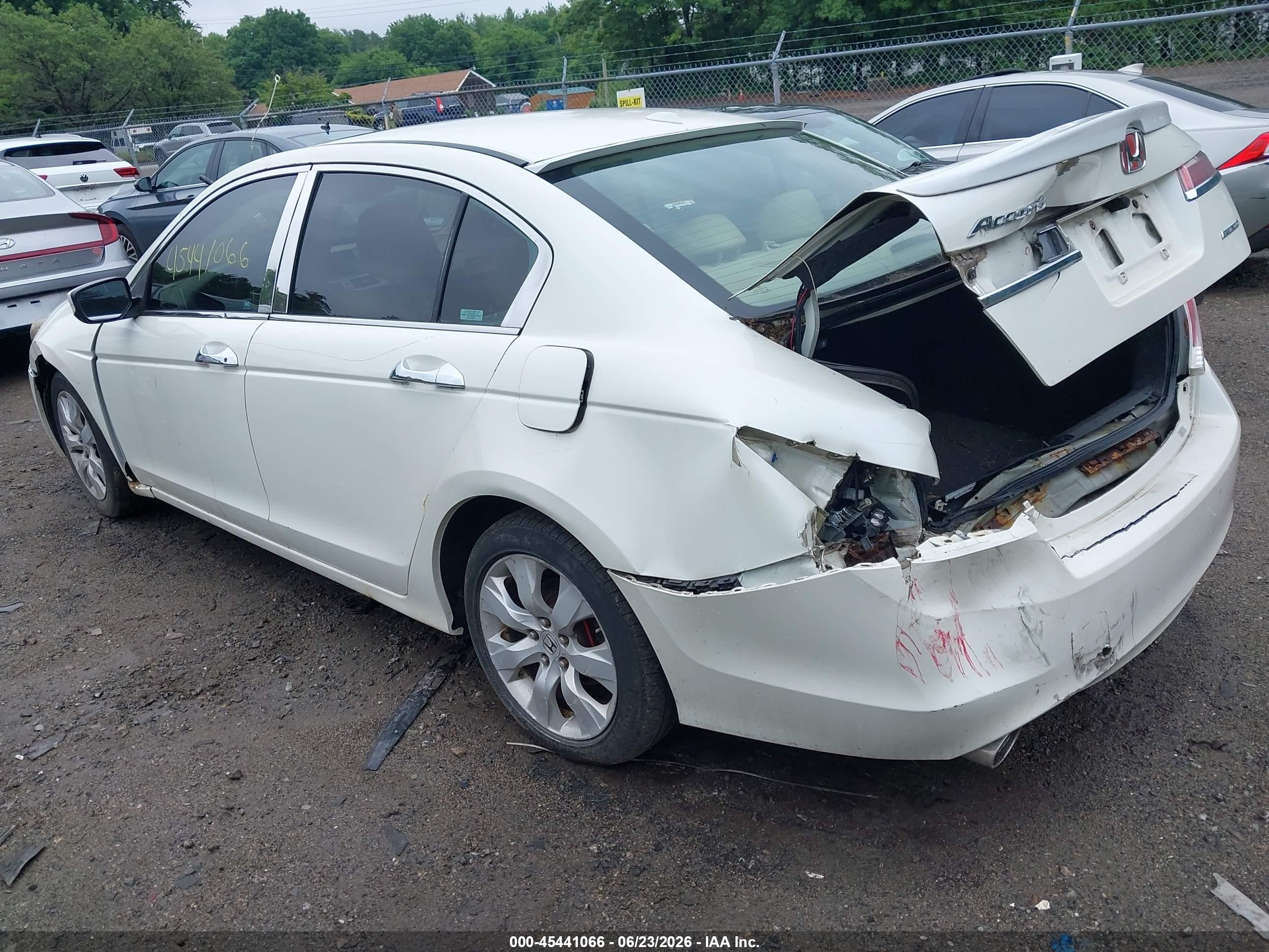 2009 Honda Accord 3.5 Ex-l White vin: 1HGCP36899A003060