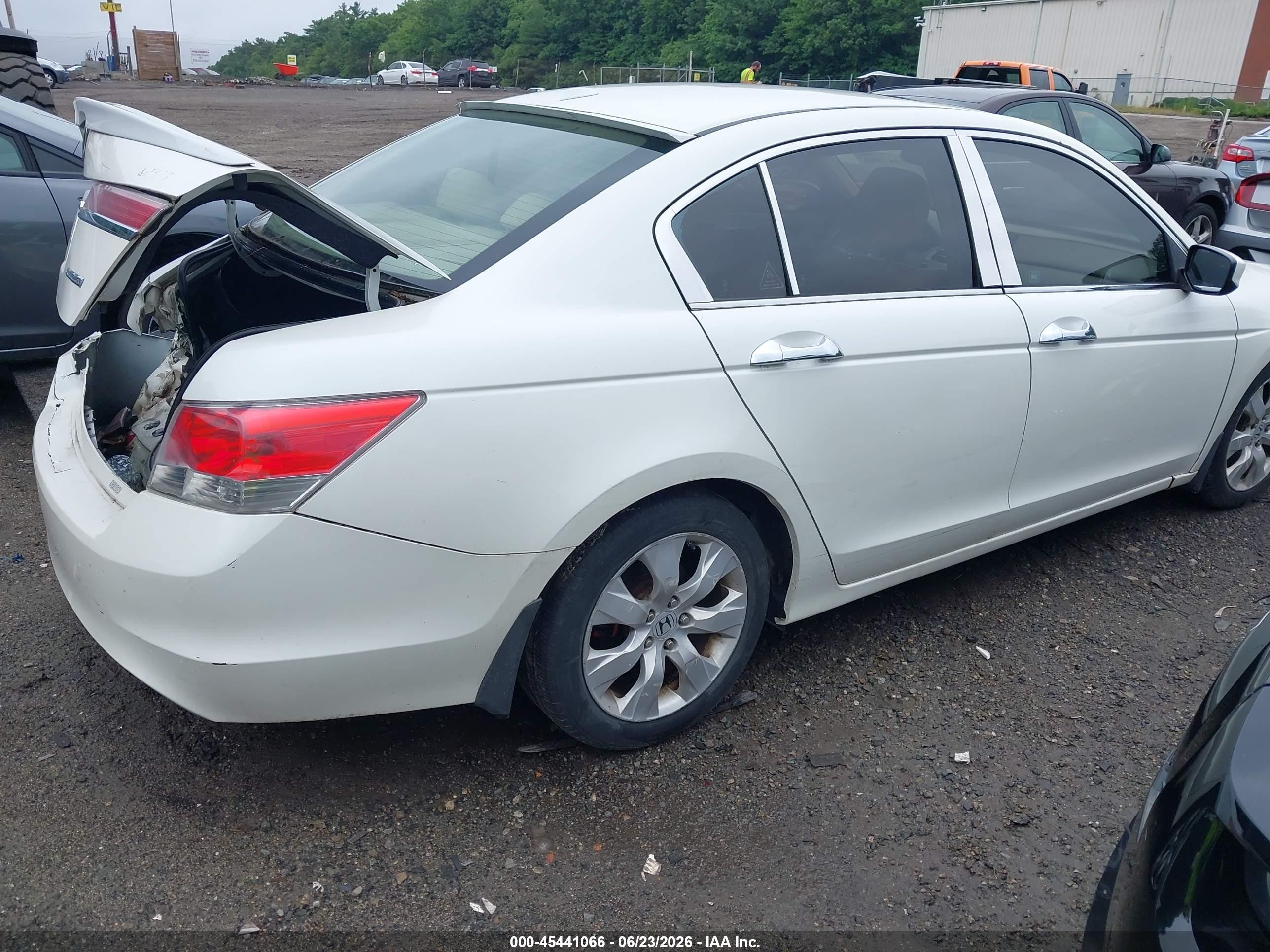 2009 Honda Accord 3.5 Ex-l White vin: 1HGCP36899A003060