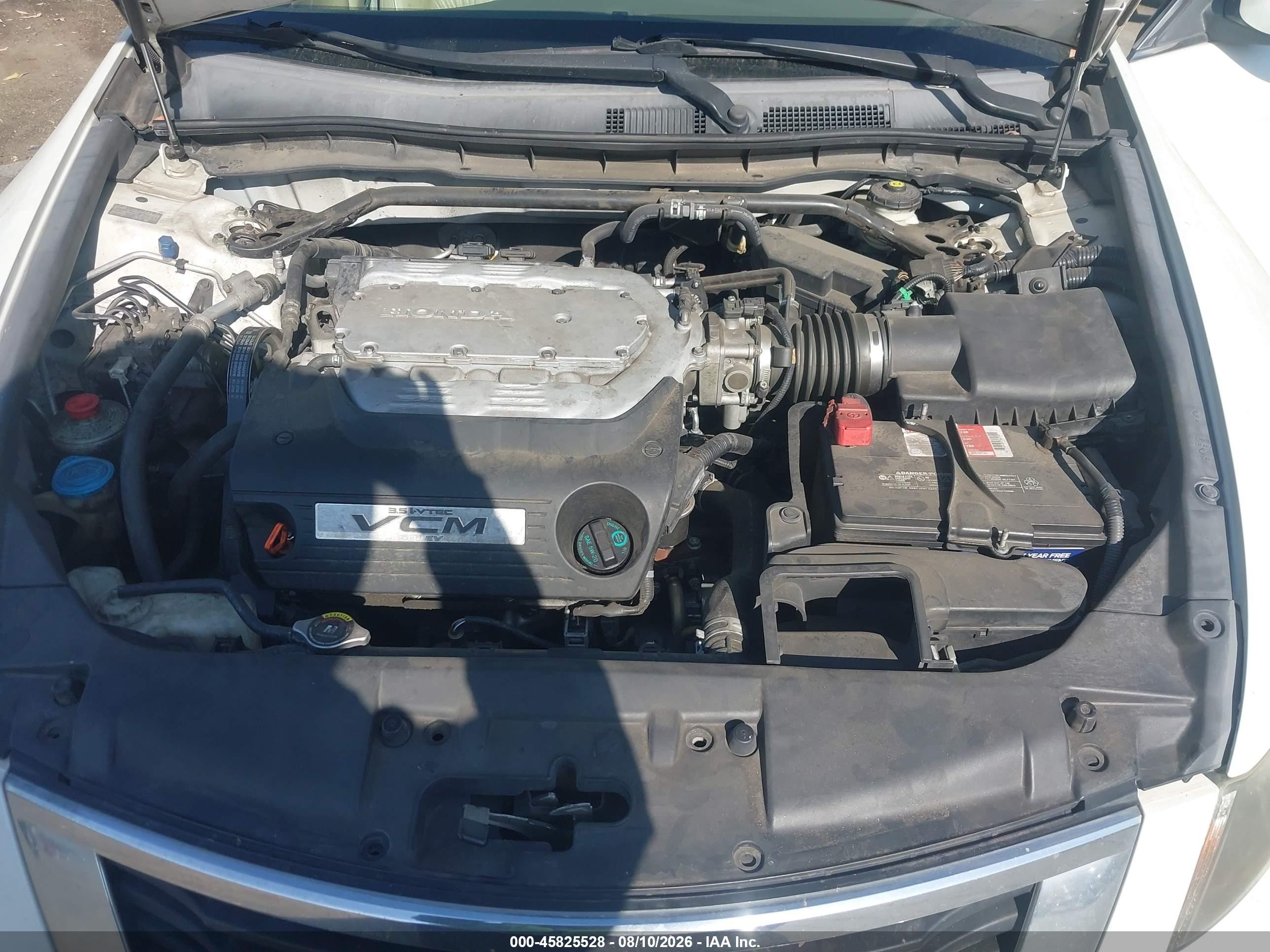 2009 Honda Accord 3.5 Ex-l Белый vin: 1HGCP36899A025043