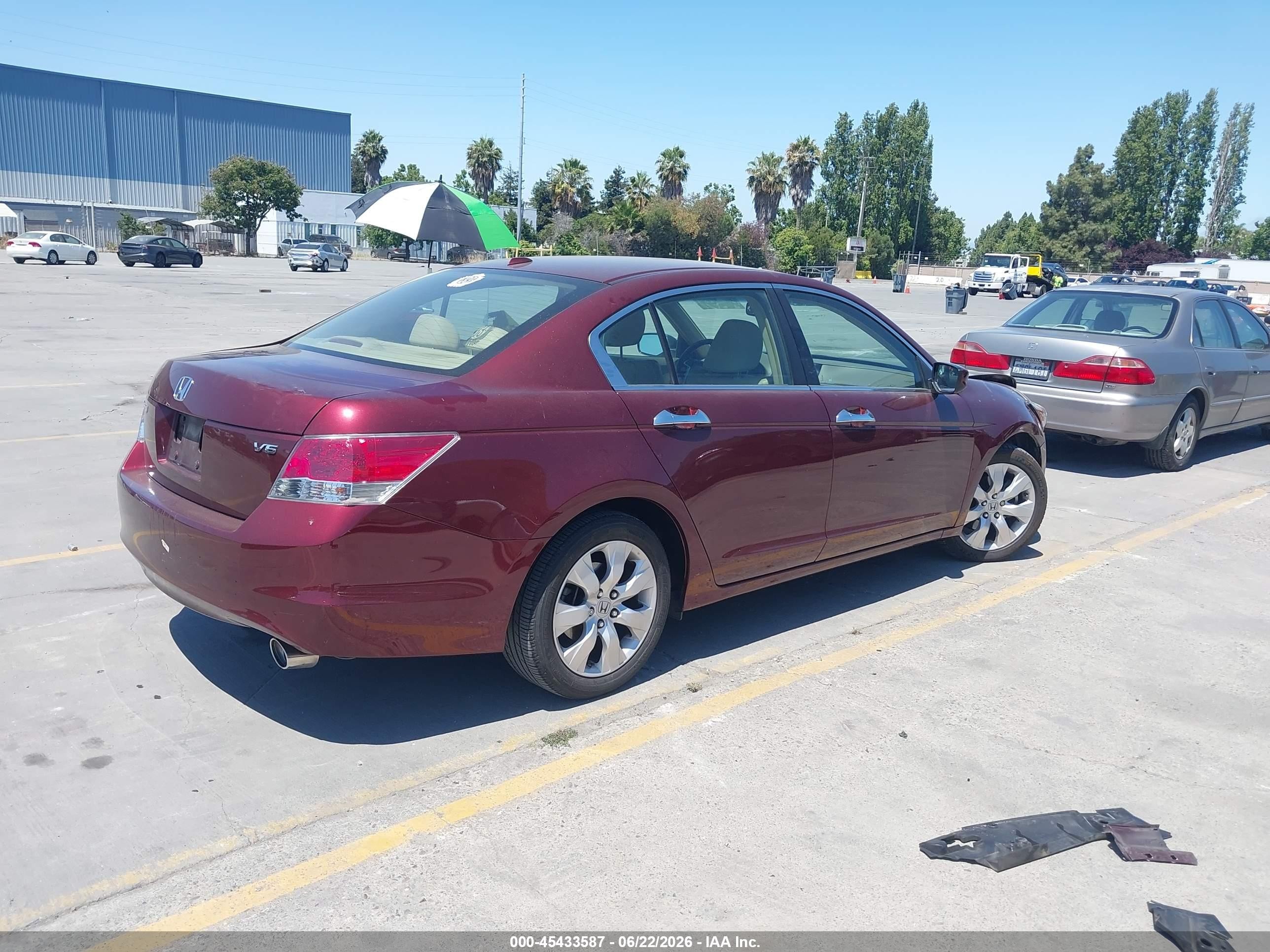 2009 Honda Accord 3.5 Ex-l Red vin: 1HGCP36899A040304