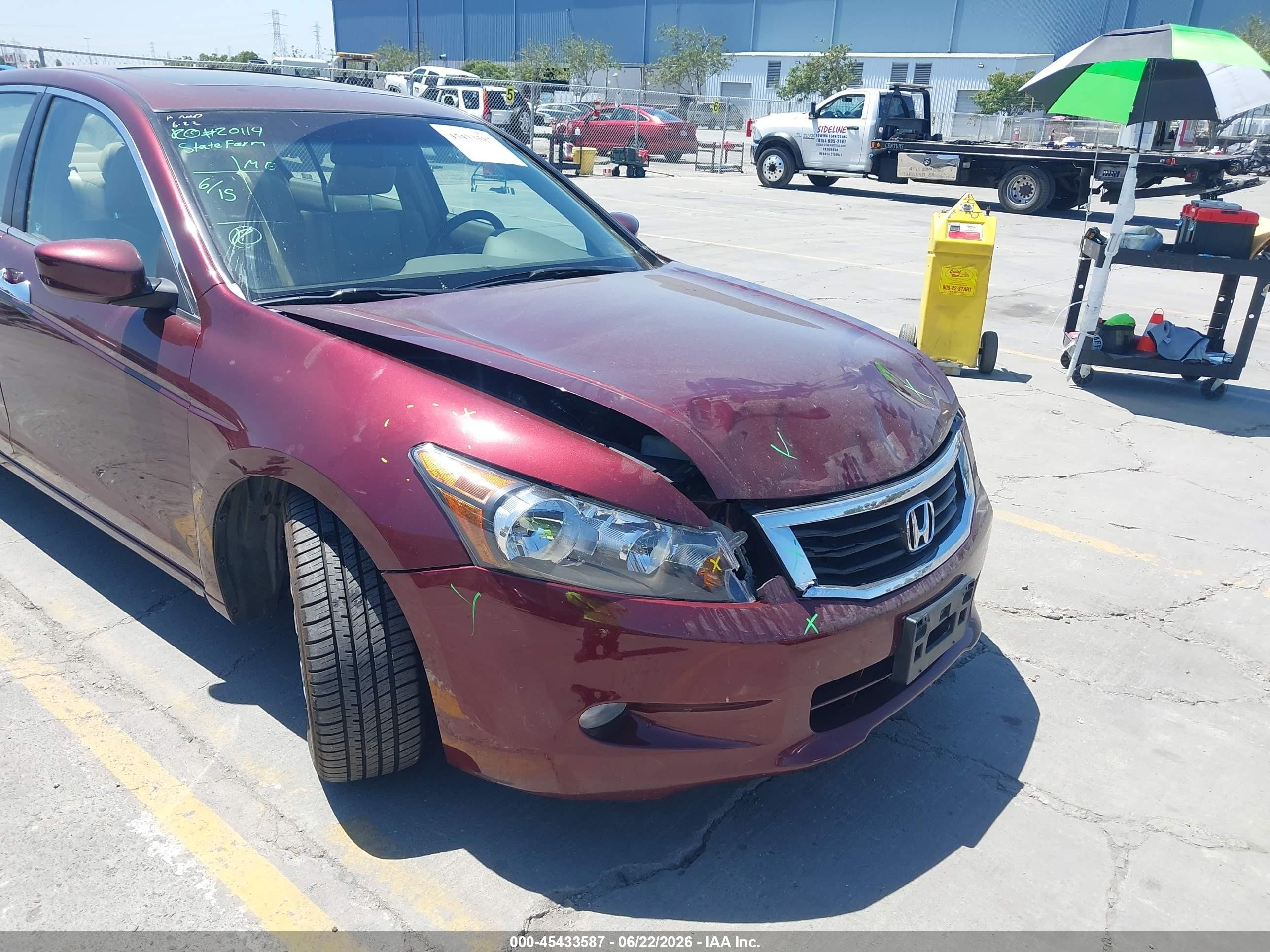 2009 Honda Accord 3.5 Ex-l Red vin: 1HGCP36899A040304