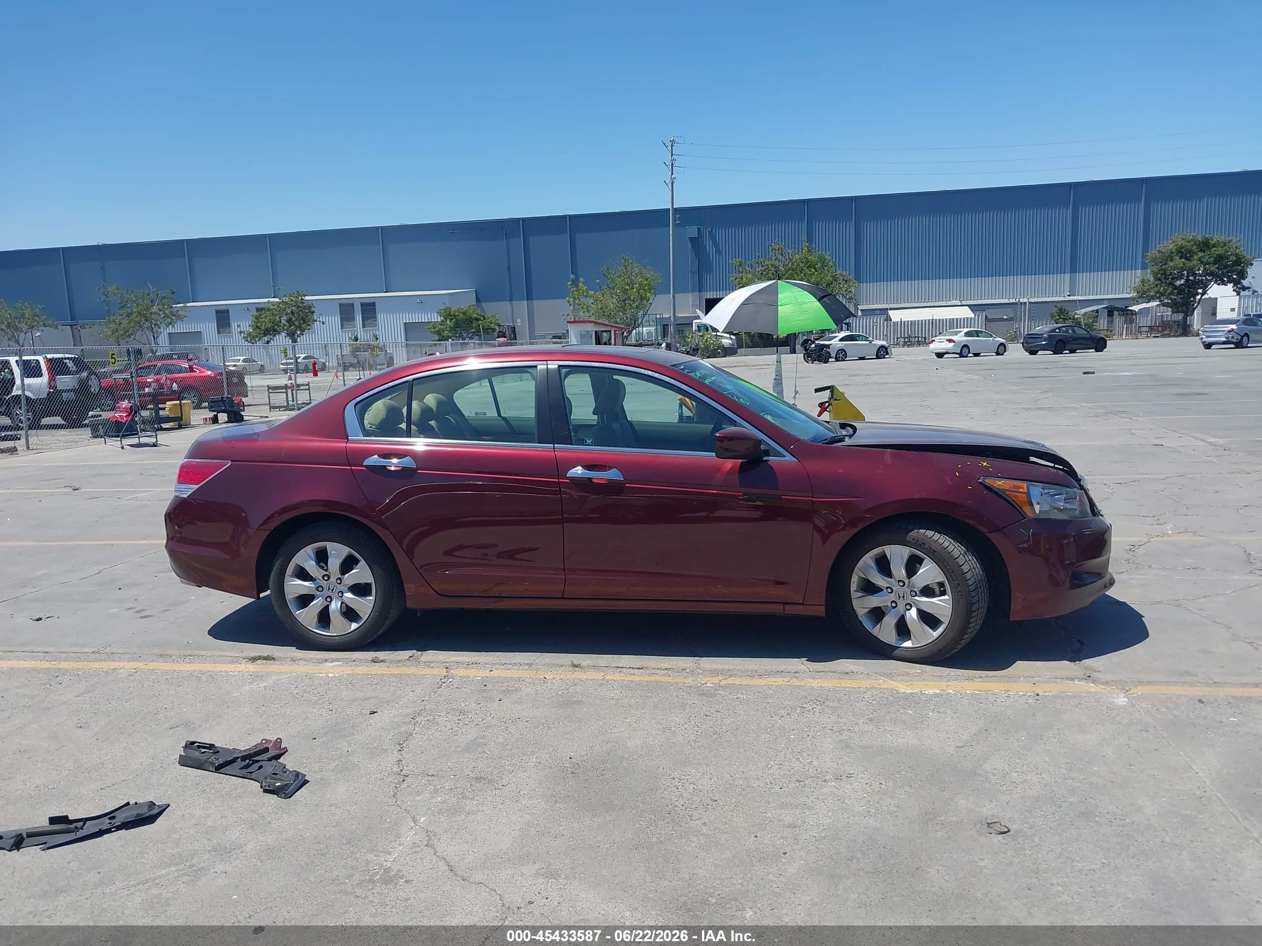 2009 Honda Accord 3.5 Ex-l Red vin: 1HGCP36899A040304