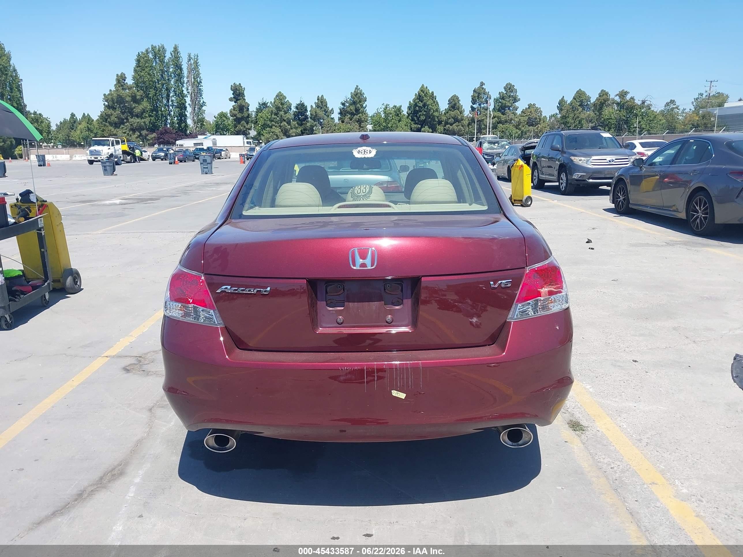 2009 Honda Accord 3.5 Ex-l Red vin: 1HGCP36899A040304