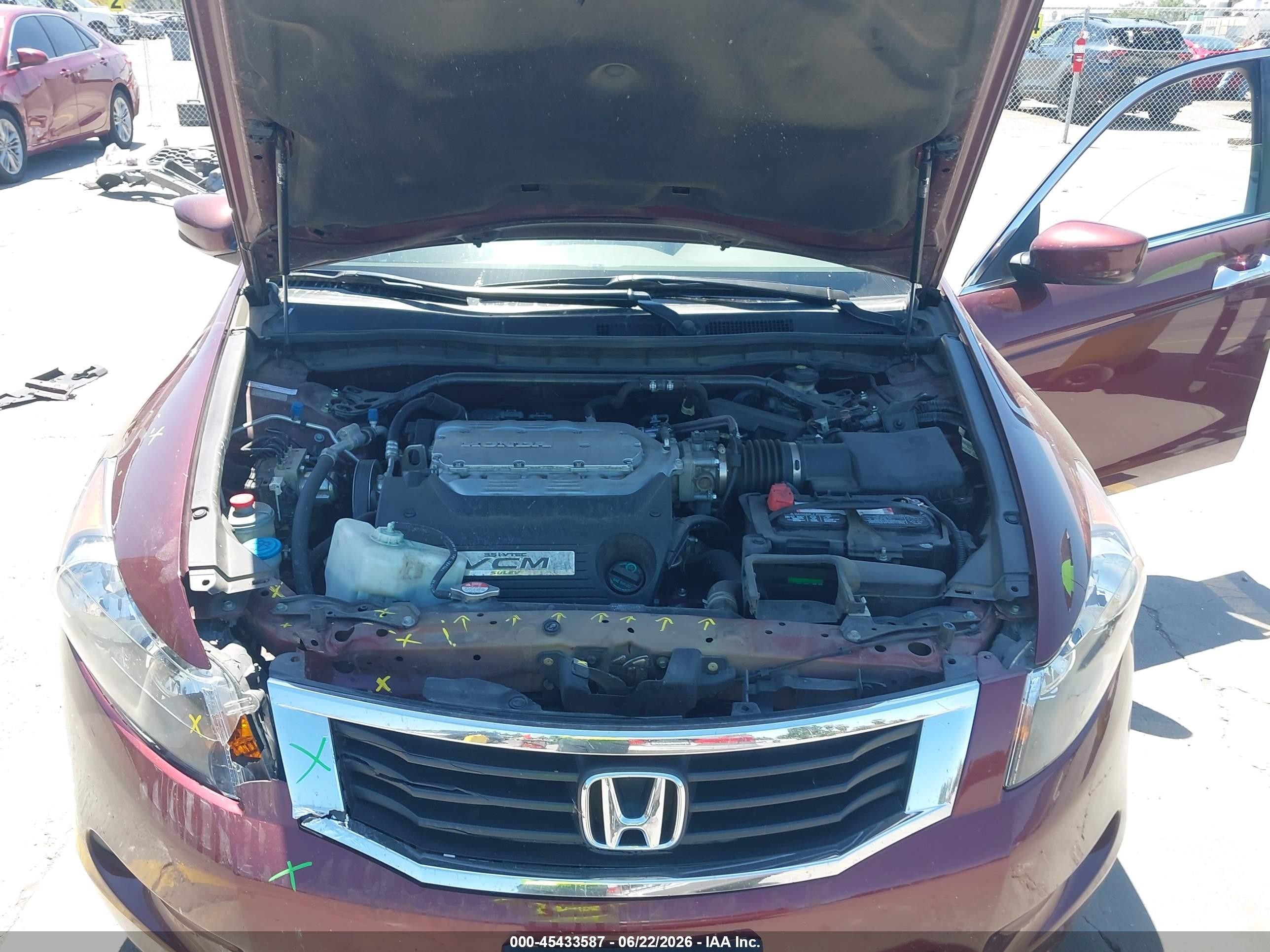 2009 Honda Accord 3.5 Ex-l Red vin: 1HGCP36899A040304