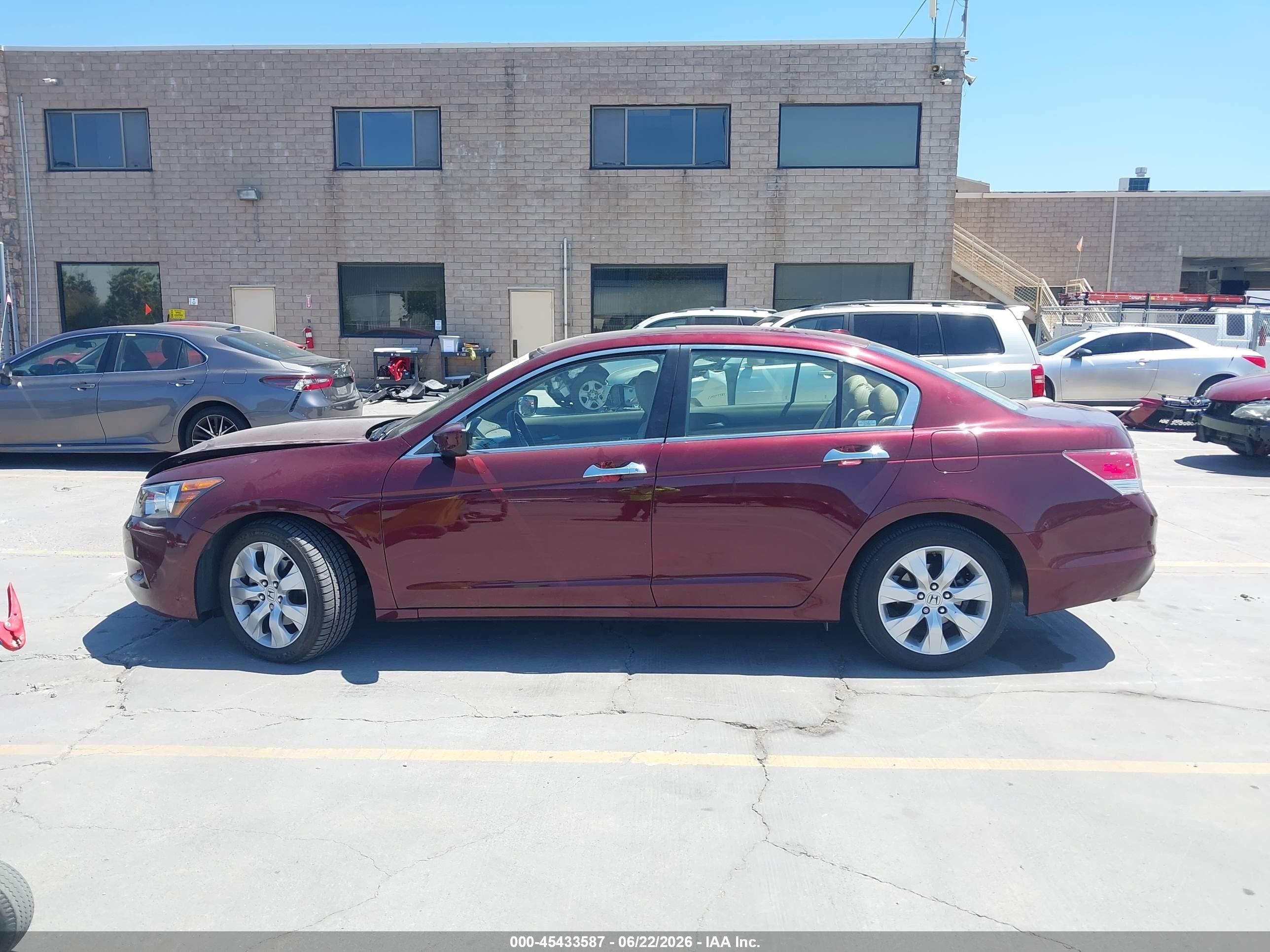 2009 Honda Accord 3.5 Ex-l Red vin: 1HGCP36899A040304