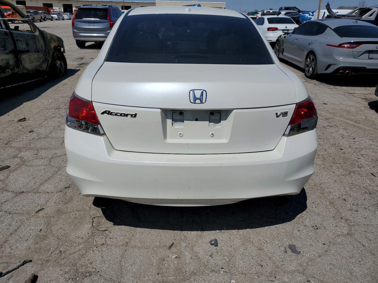 2009 Honda Accord Exl White vin: 1HGCP36899A048161