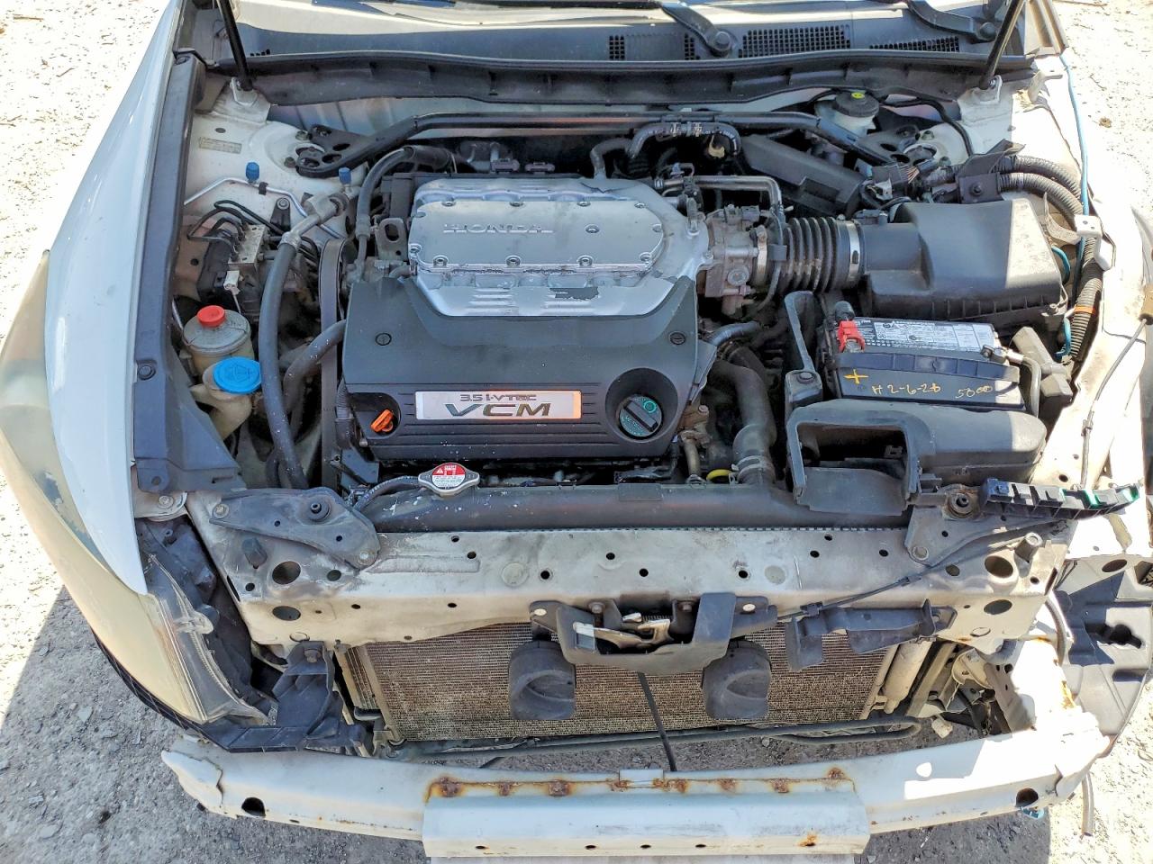 2009 Honda Accord Exl White vin: 1HGCP36899A048161