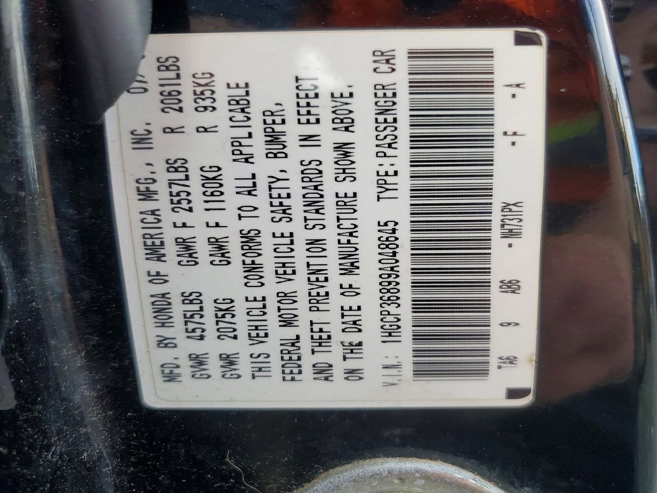 2009 Honda Accord Exl Black vin: 1HGCP36899A048645