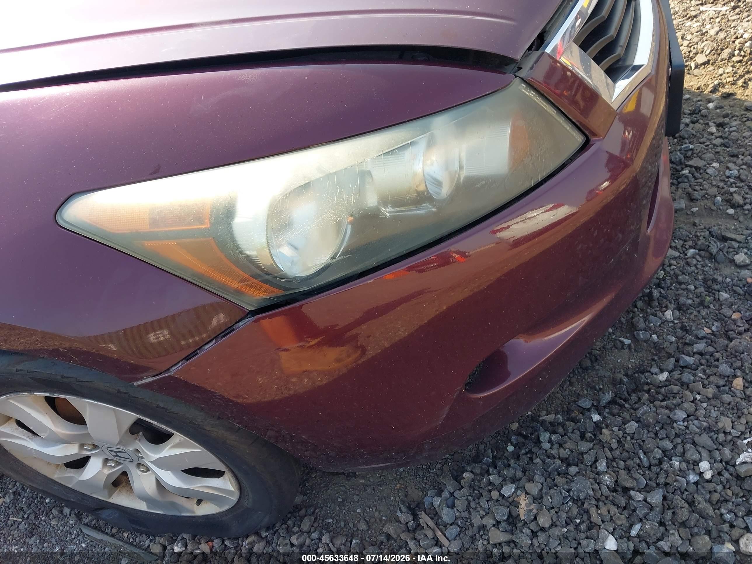 2008 Honda Accord 3.5 Ex-l Красный vin: 1HGCP368X8A022263