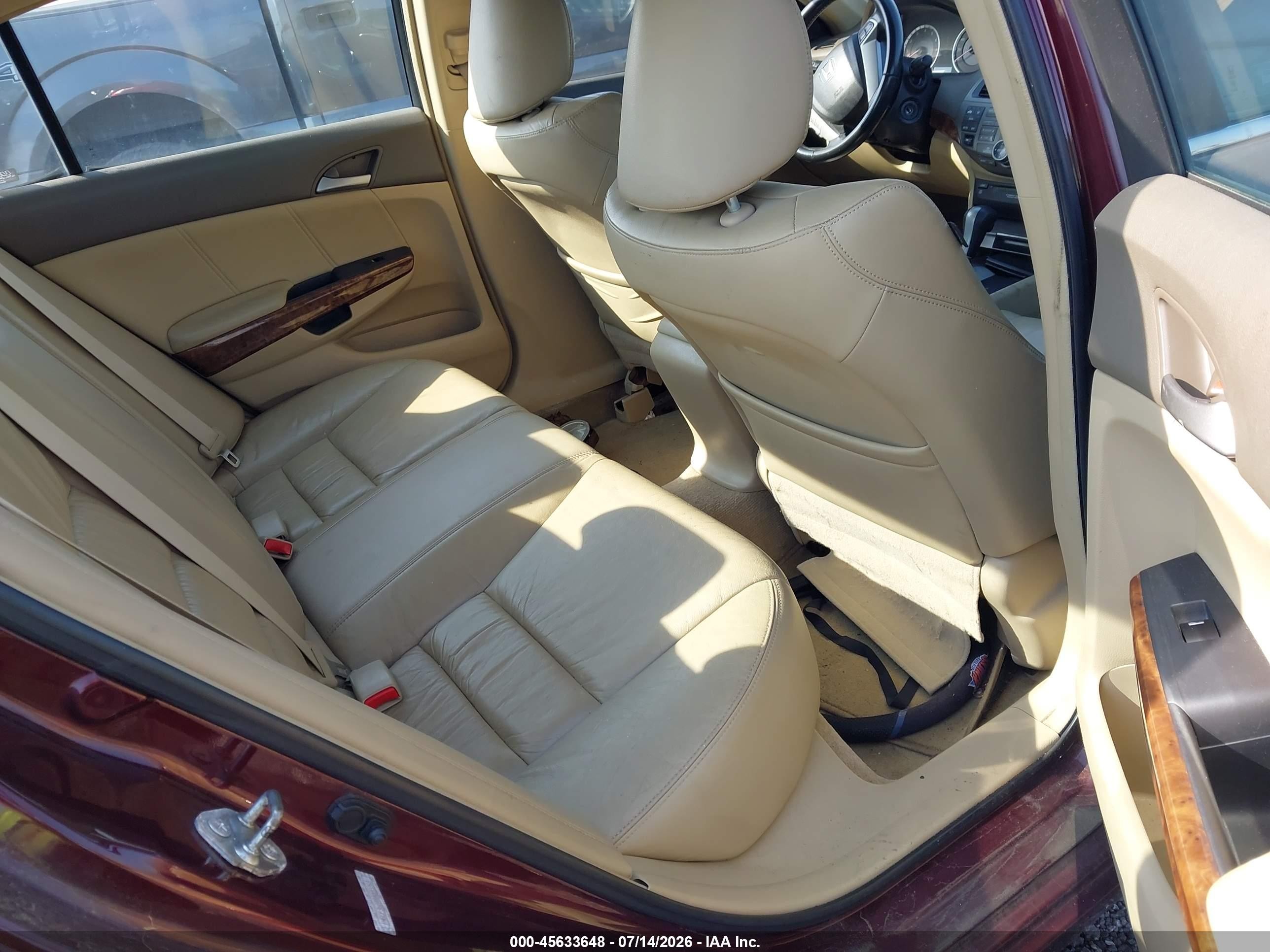 2008 Honda Accord 3.5 Ex-l Красный vin: 1HGCP368X8A022263