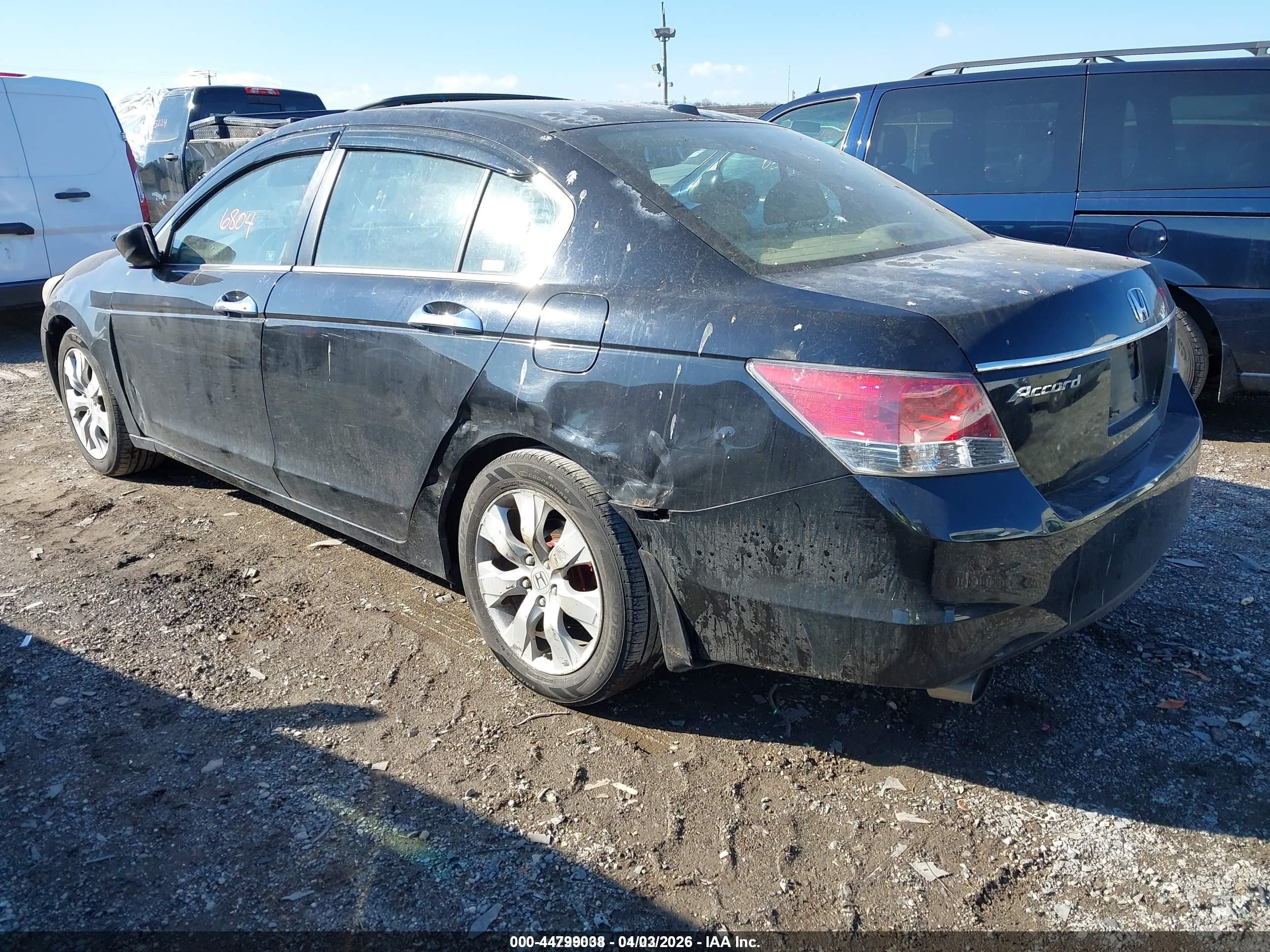 2008 Honda Accord 3.5 Ex-l Черный vin: 1HGCP368X8A055358