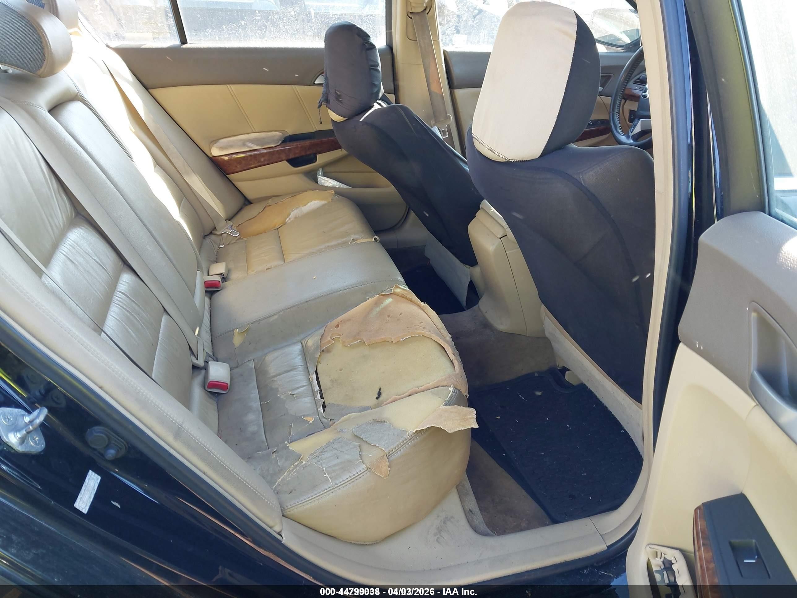2008 Honda Accord 3.5 Ex-l Черный vin: 1HGCP368X8A055358