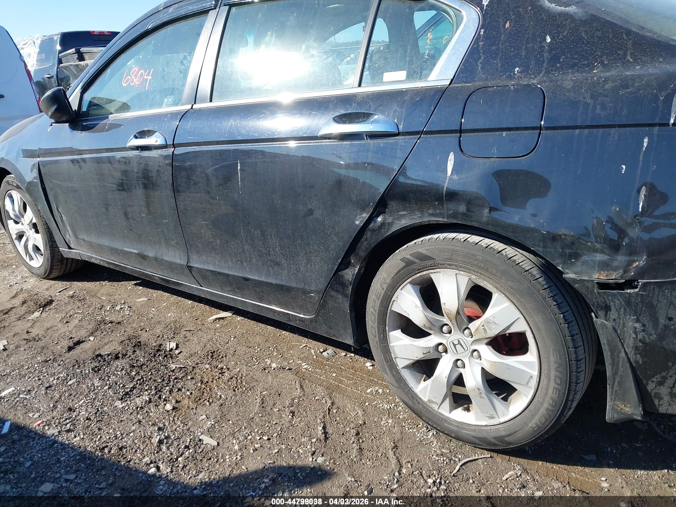2008 Honda Accord 3.5 Ex-l Черный vin: 1HGCP368X8A055358