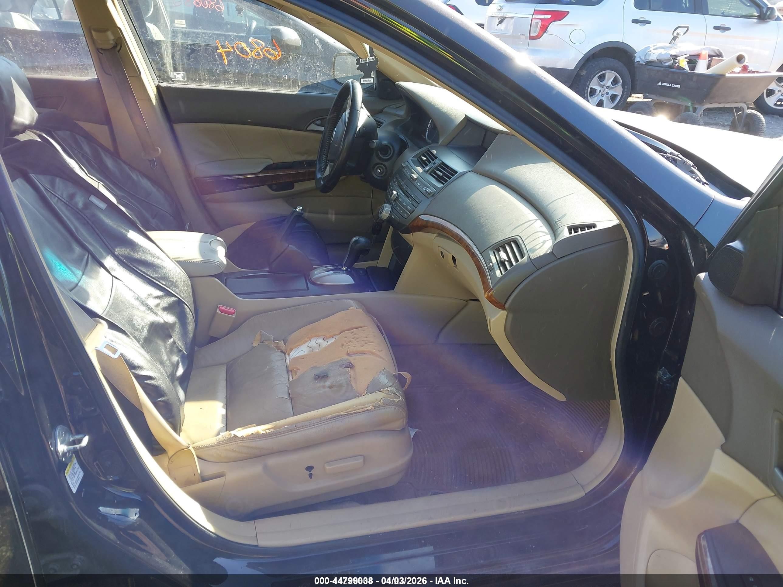 2008 Honda Accord 3.5 Ex-l Черный vin: 1HGCP368X8A055358