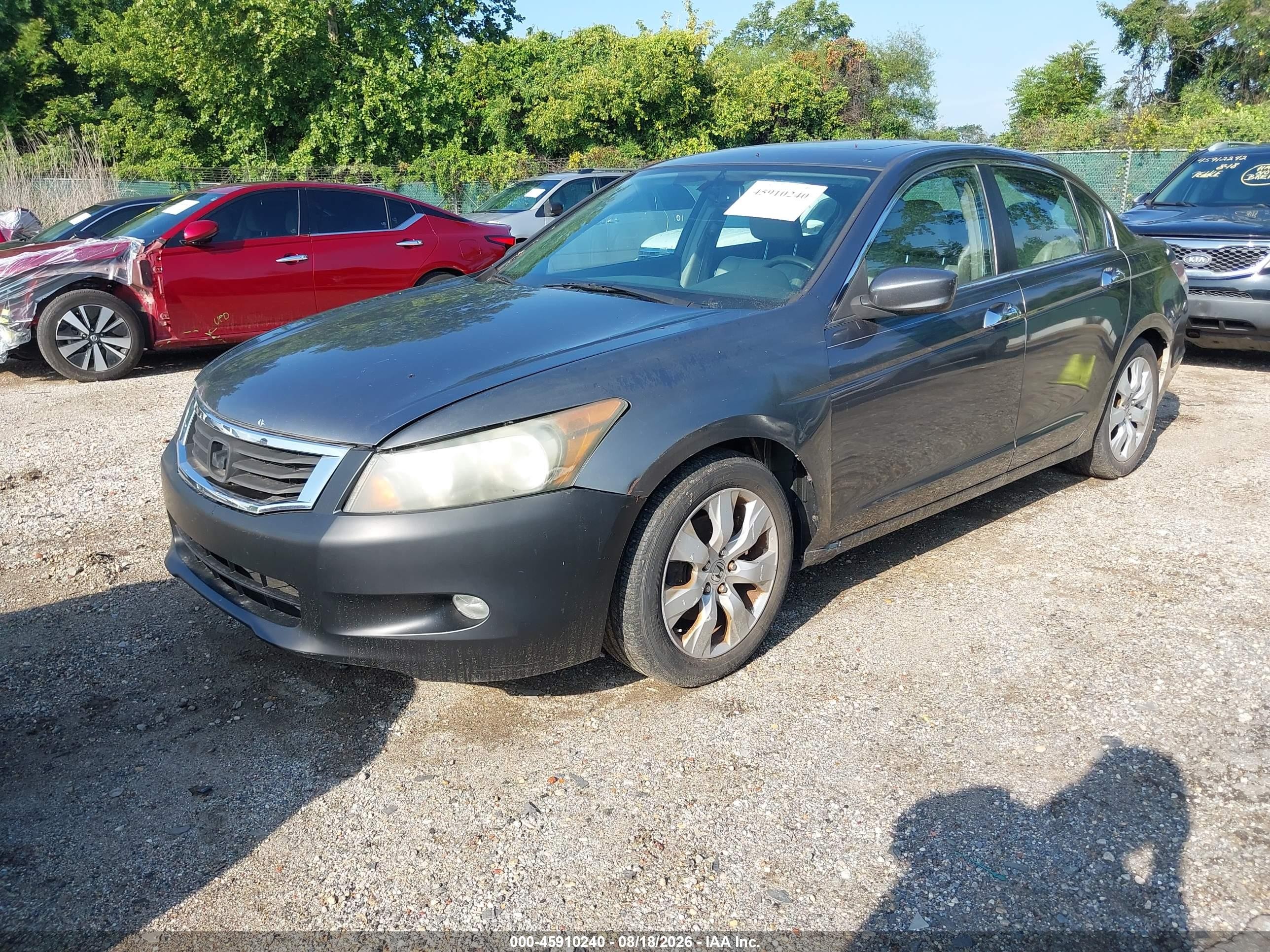 2008 Honda Accord 3.5 Ex-l Серый vin: 1HGCP368X8A058308