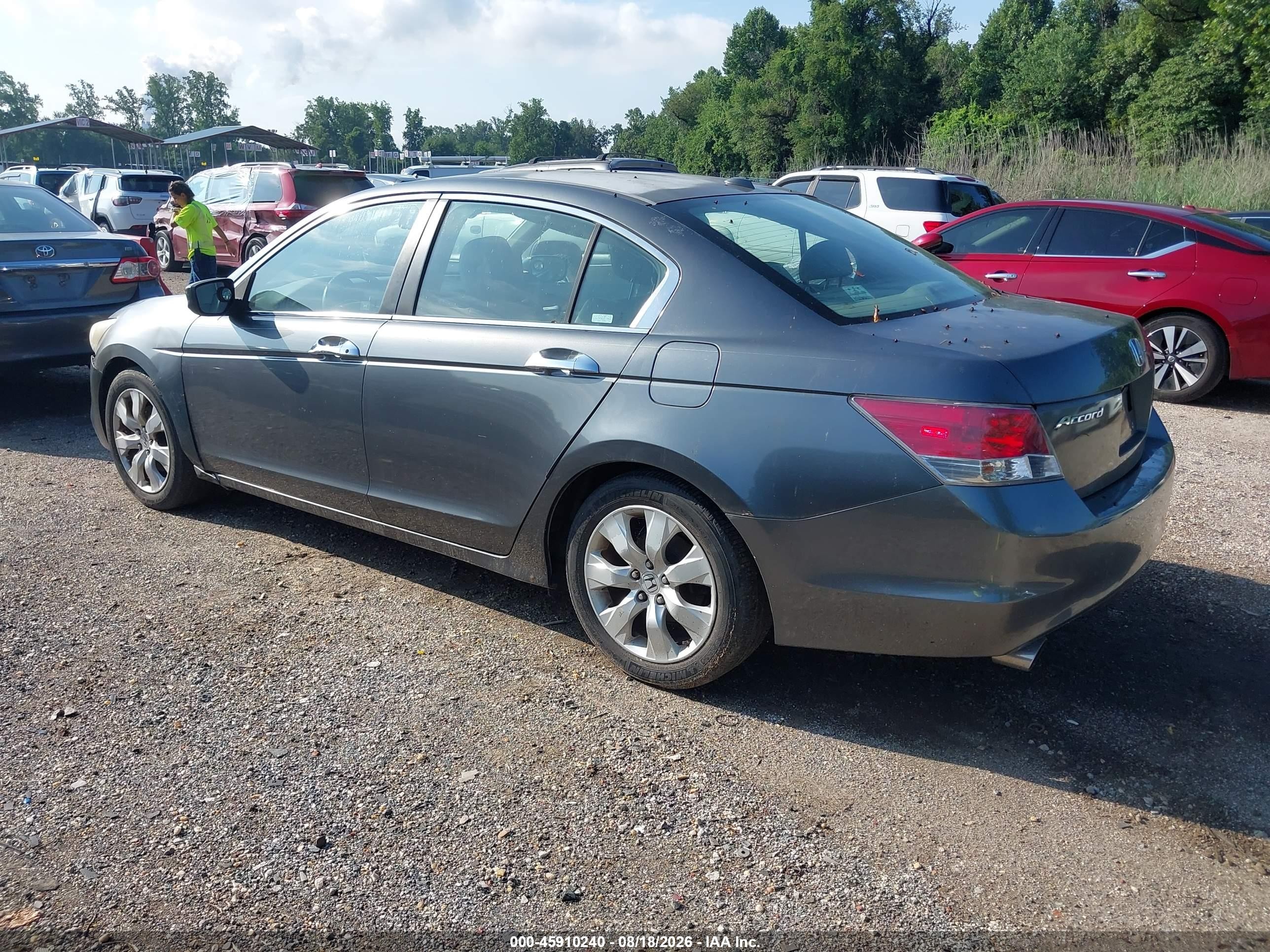 2008 Honda Accord 3.5 Ex-l Серый vin: 1HGCP368X8A058308