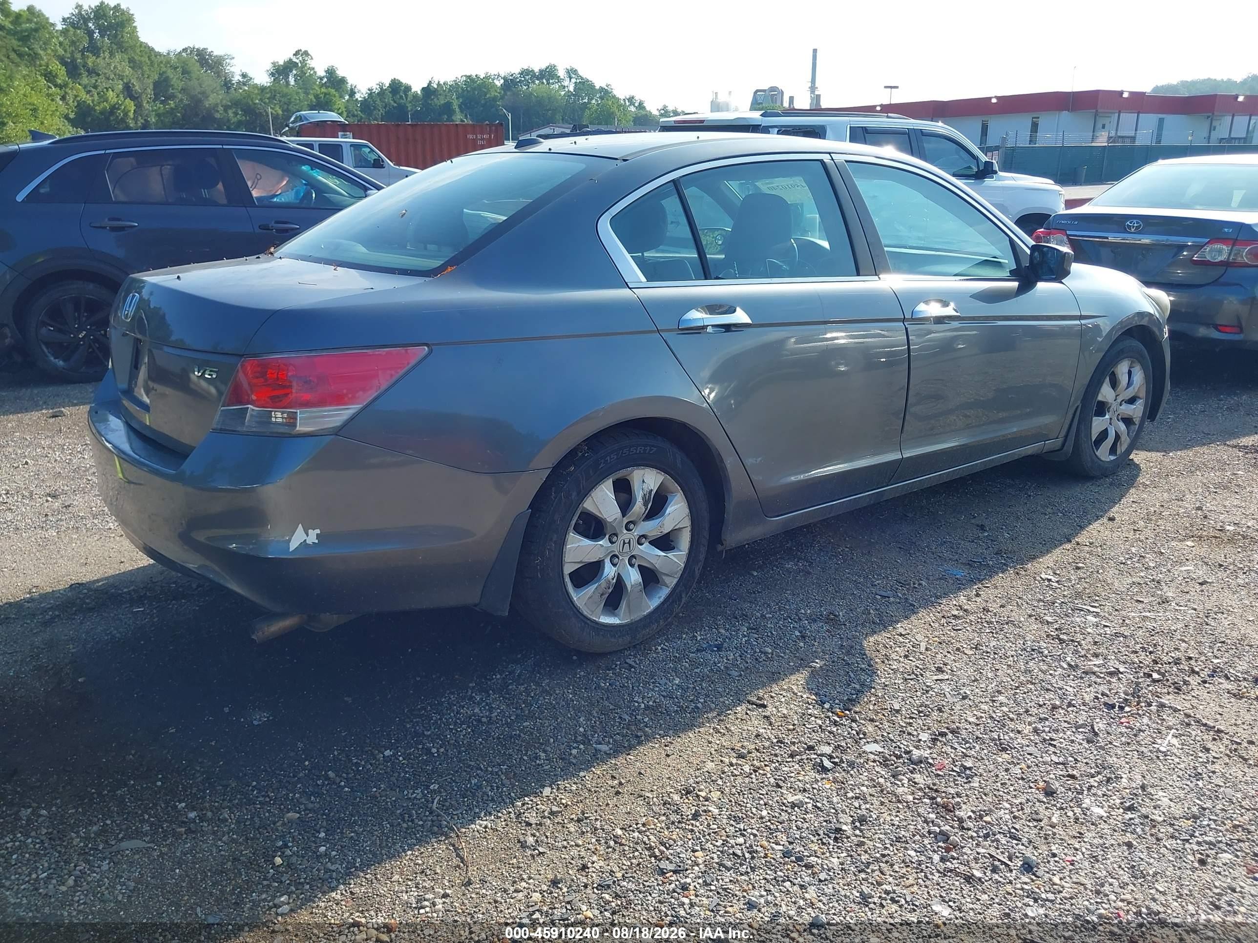 2008 Honda Accord 3.5 Ex-l Серый vin: 1HGCP368X8A058308