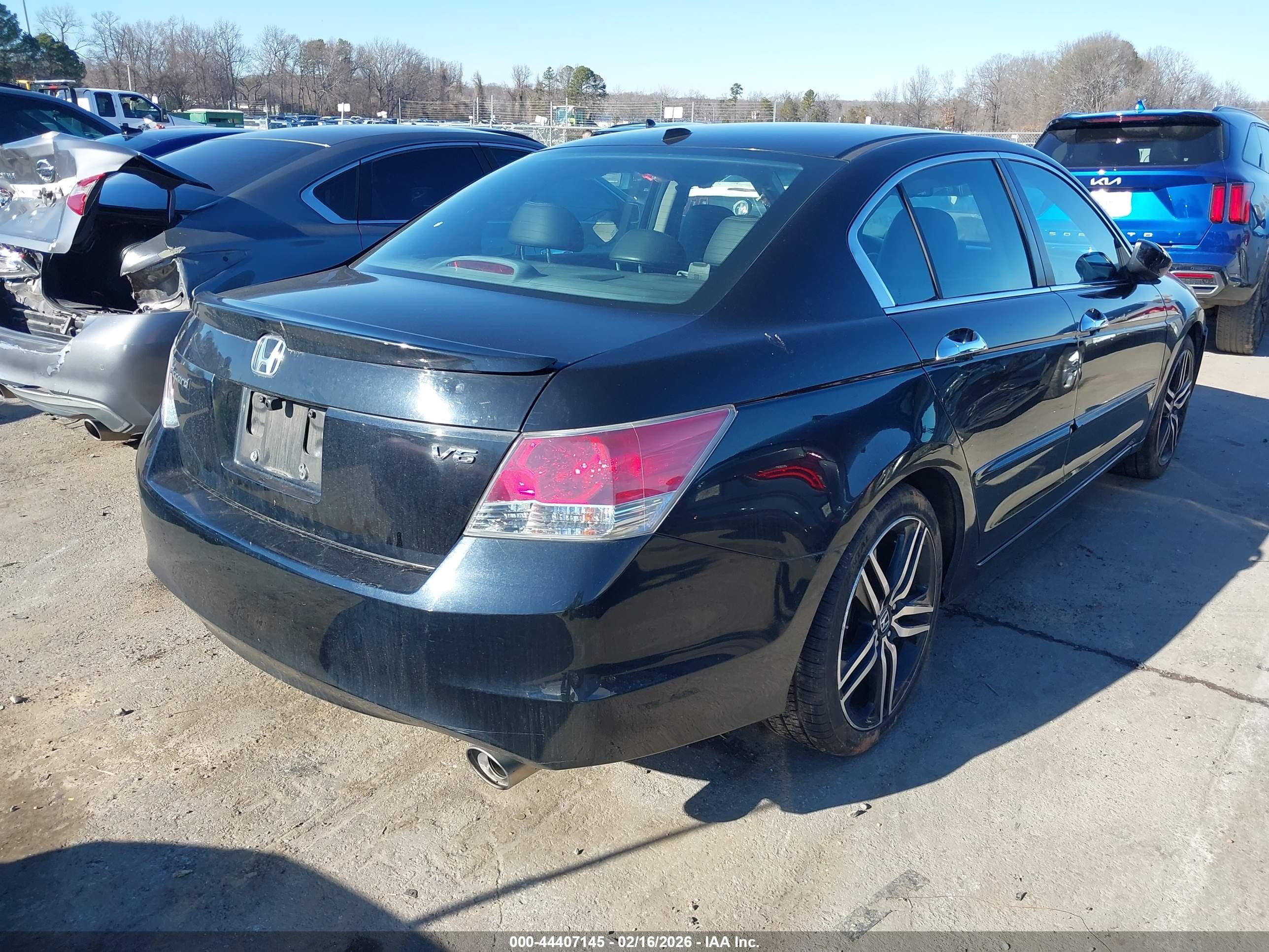 2008 Honda Accord 3.5 Ex-l Черный vin: 1HGCP368X8A063475