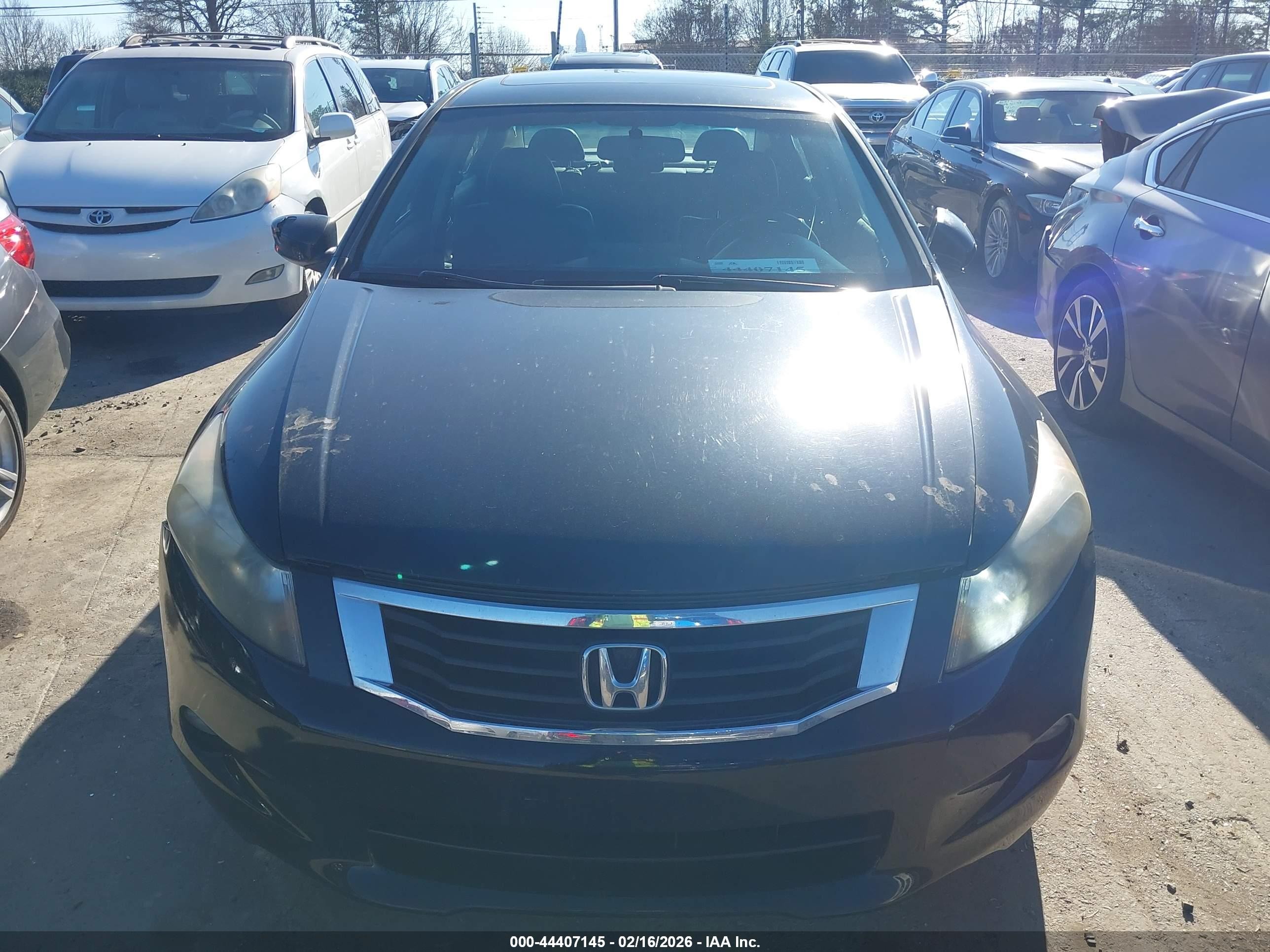 2008 Honda Accord 3.5 Ex-l Черный vin: 1HGCP368X8A063475