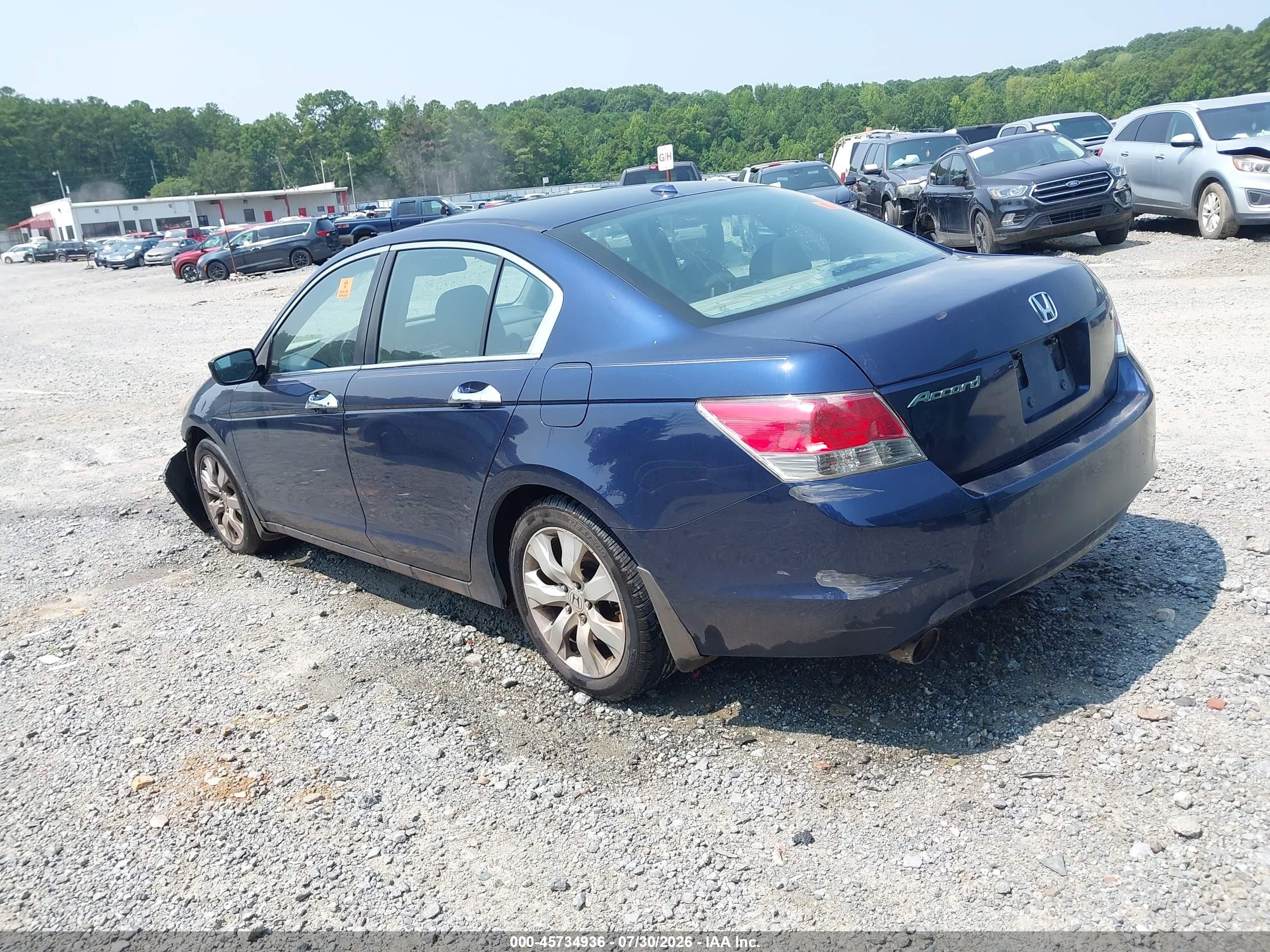 2008 Honda Accord 3.5 Ex-l Синий vin: 1HGCP368X8A065386