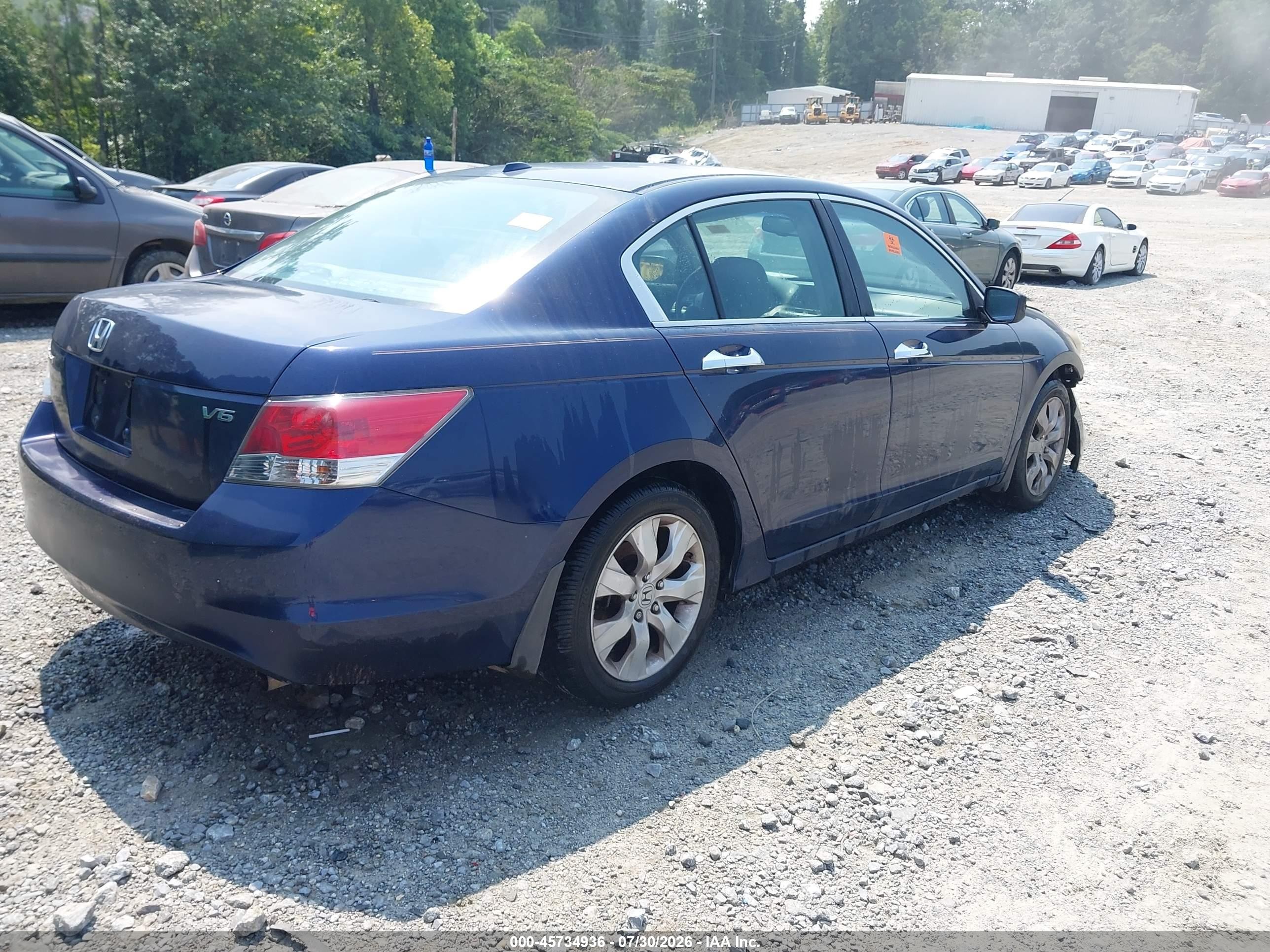 2008 Honda Accord 3.5 Ex-l Синий vin: 1HGCP368X8A065386