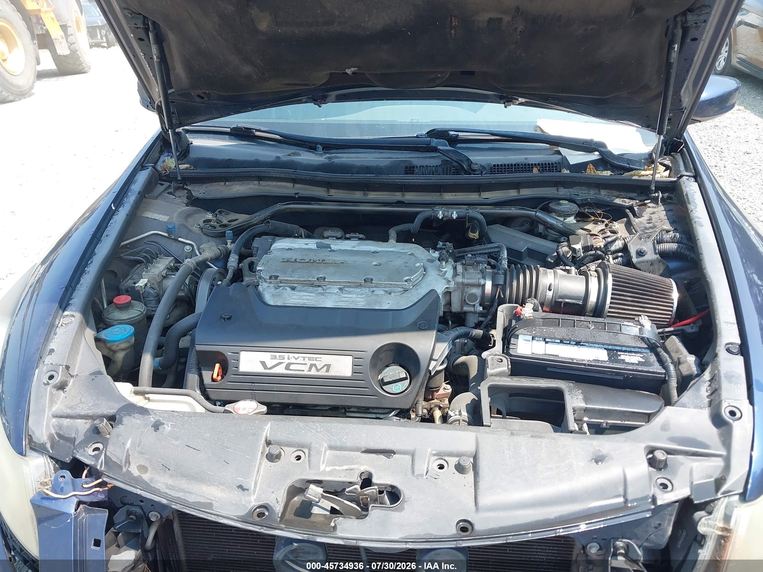 2008 Honda Accord 3.5 Ex-l Синий vin: 1HGCP368X8A065386
