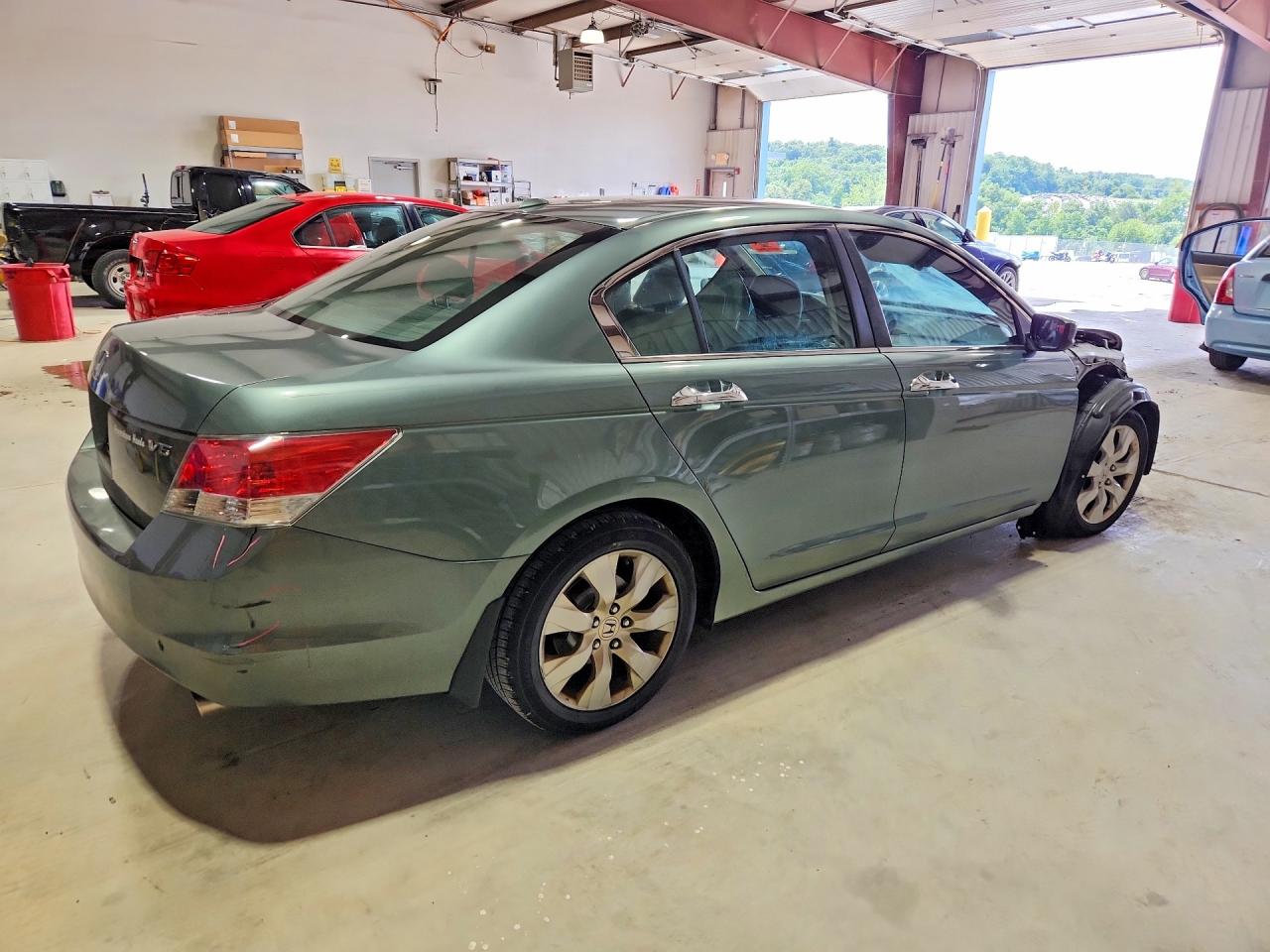 2008 Honda Accord Exl Green vin: 1HGCP368X8A073861