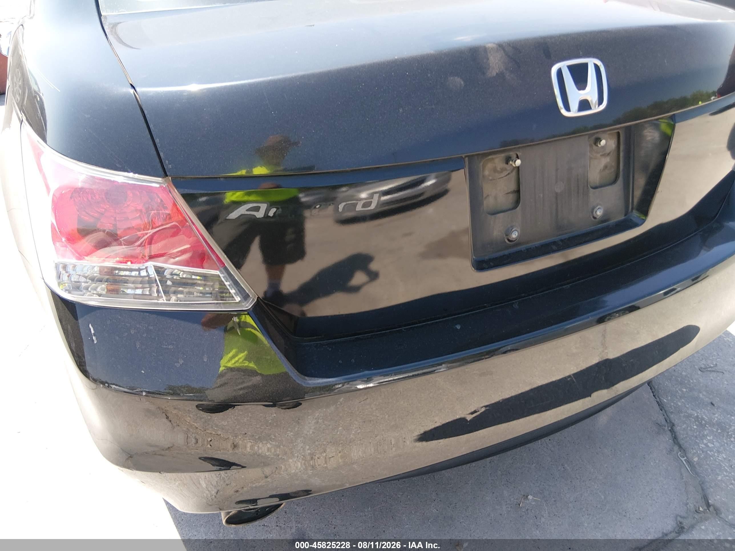 2008 Honda Accord 3.5 Ex-l Black vin: 1HGCP368X8A074315