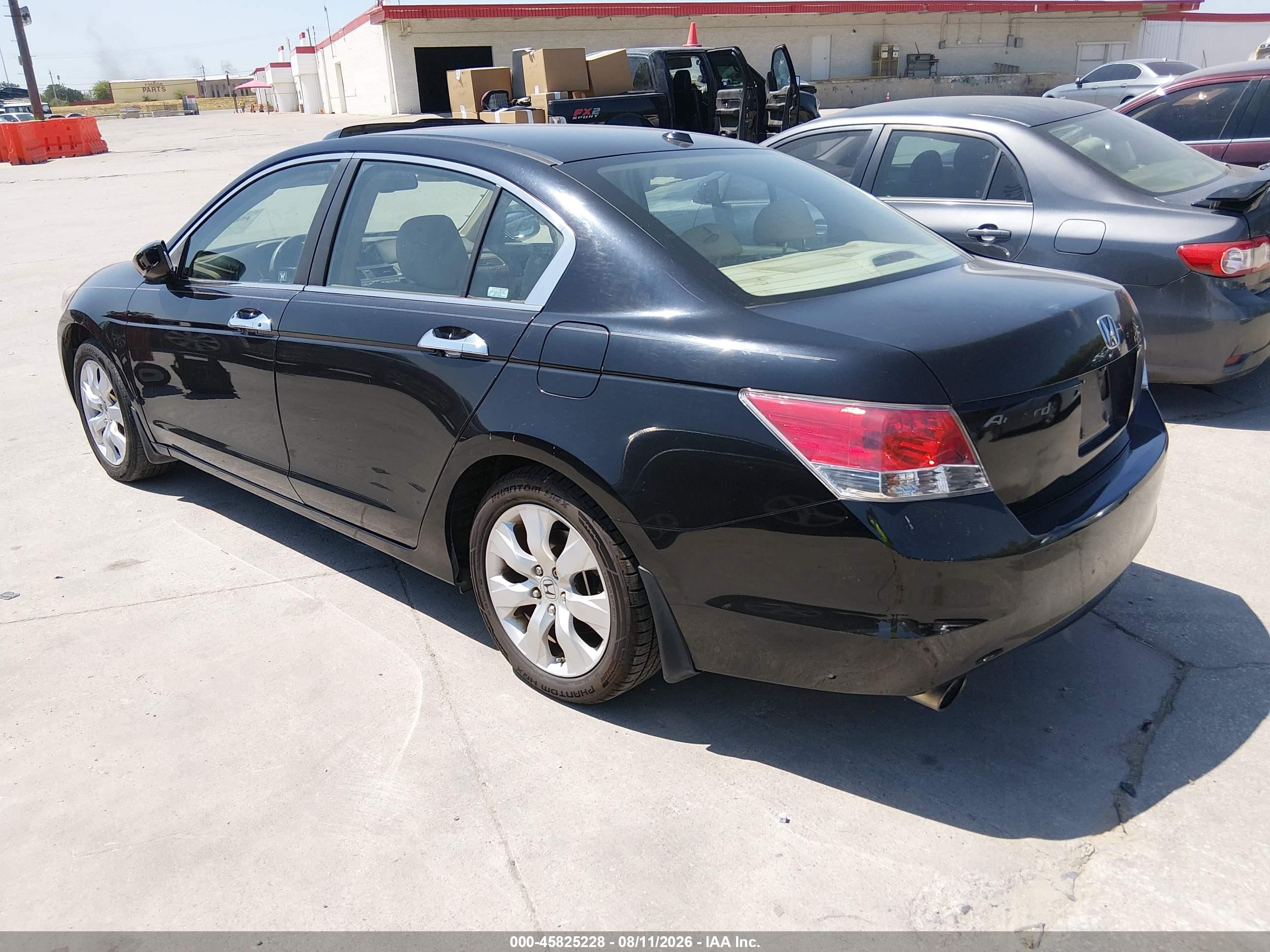 2008 Honda Accord 3.5 Ex-l Black vin: 1HGCP368X8A074315